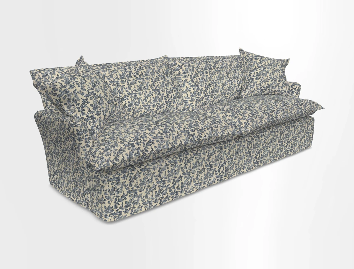 St Ives 4 seater sofa in Two Tone Plain Biscuit
