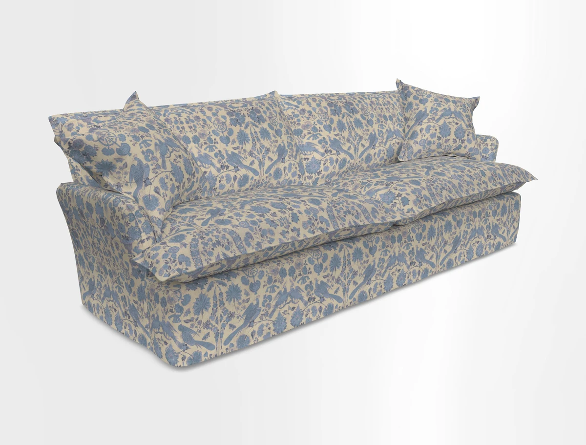 St Ives 4 seater sofa in Two Tone Plain Biscuit