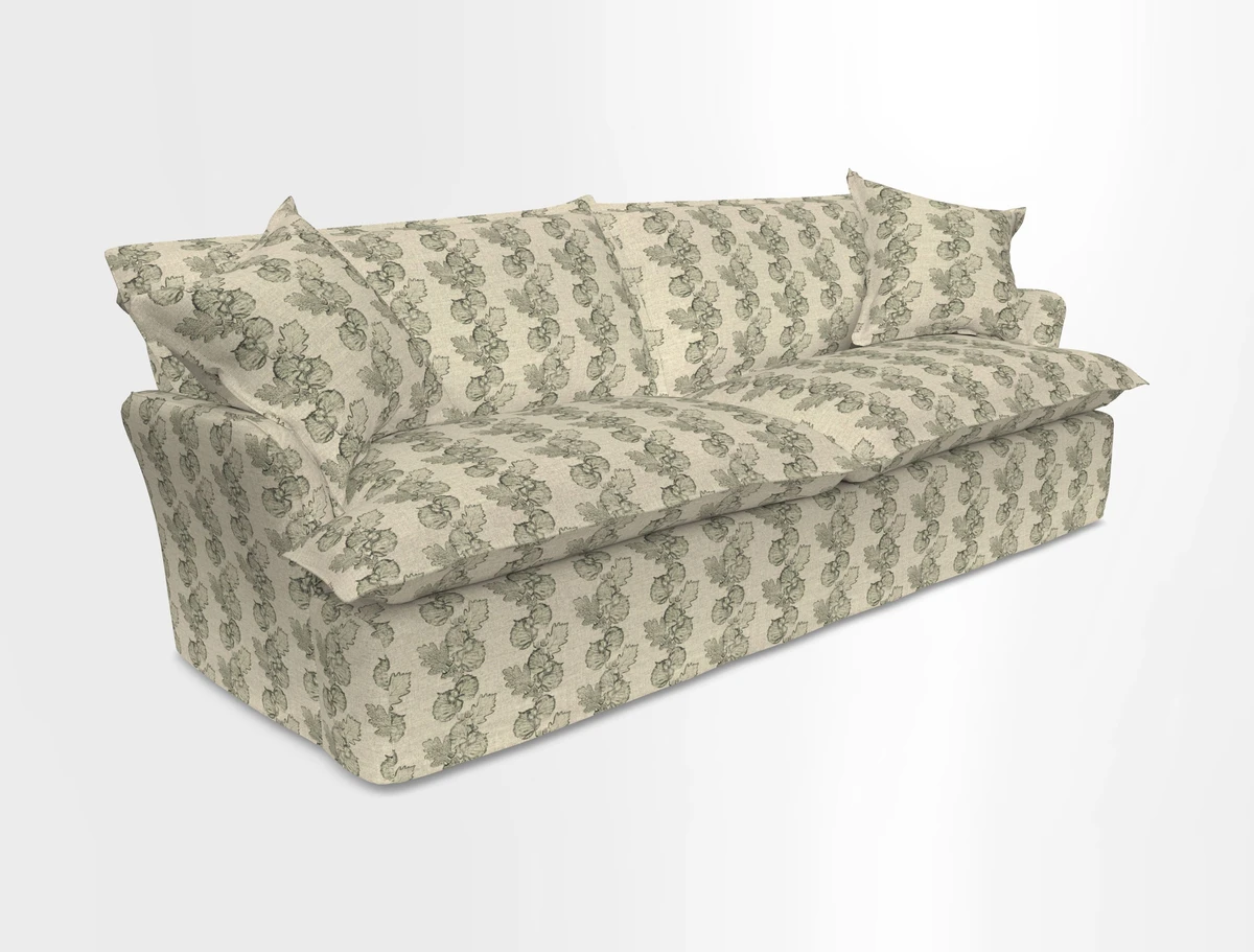 St Ives 4 seater sofa in Two Tone Plain Biscuit