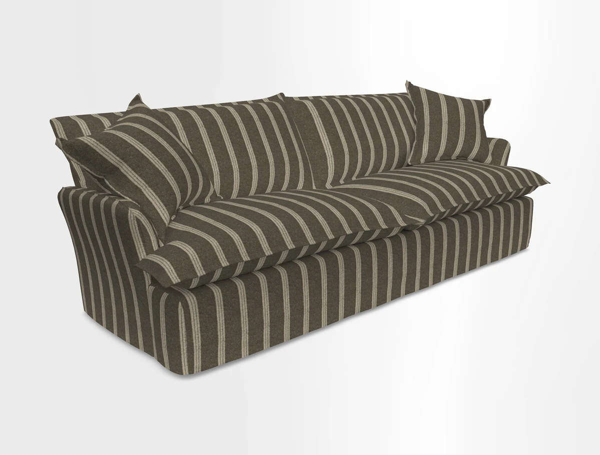 St Ives 4 seater sofa in Two Tone Plain Biscuit