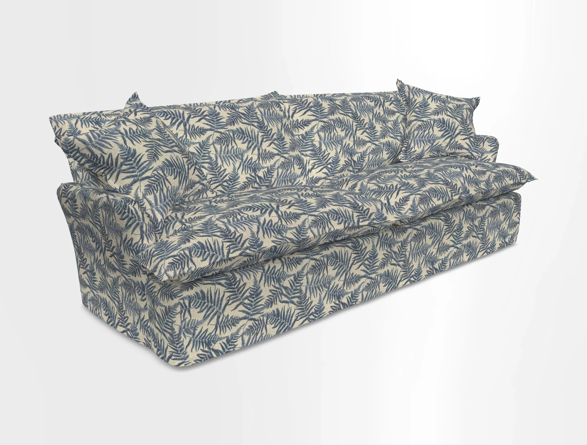 St Ives 4 seater sofa in Two Tone Plain Biscuit