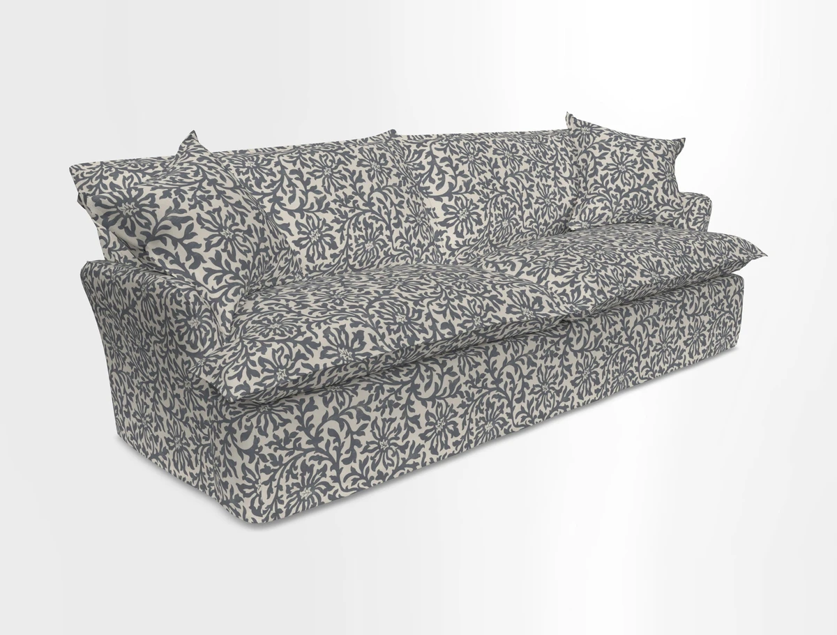St Ives 4 seater sofa in Two Tone Plain Biscuit