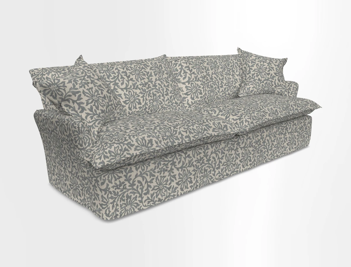 St Ives 4 seater sofa in Two Tone Plain Biscuit