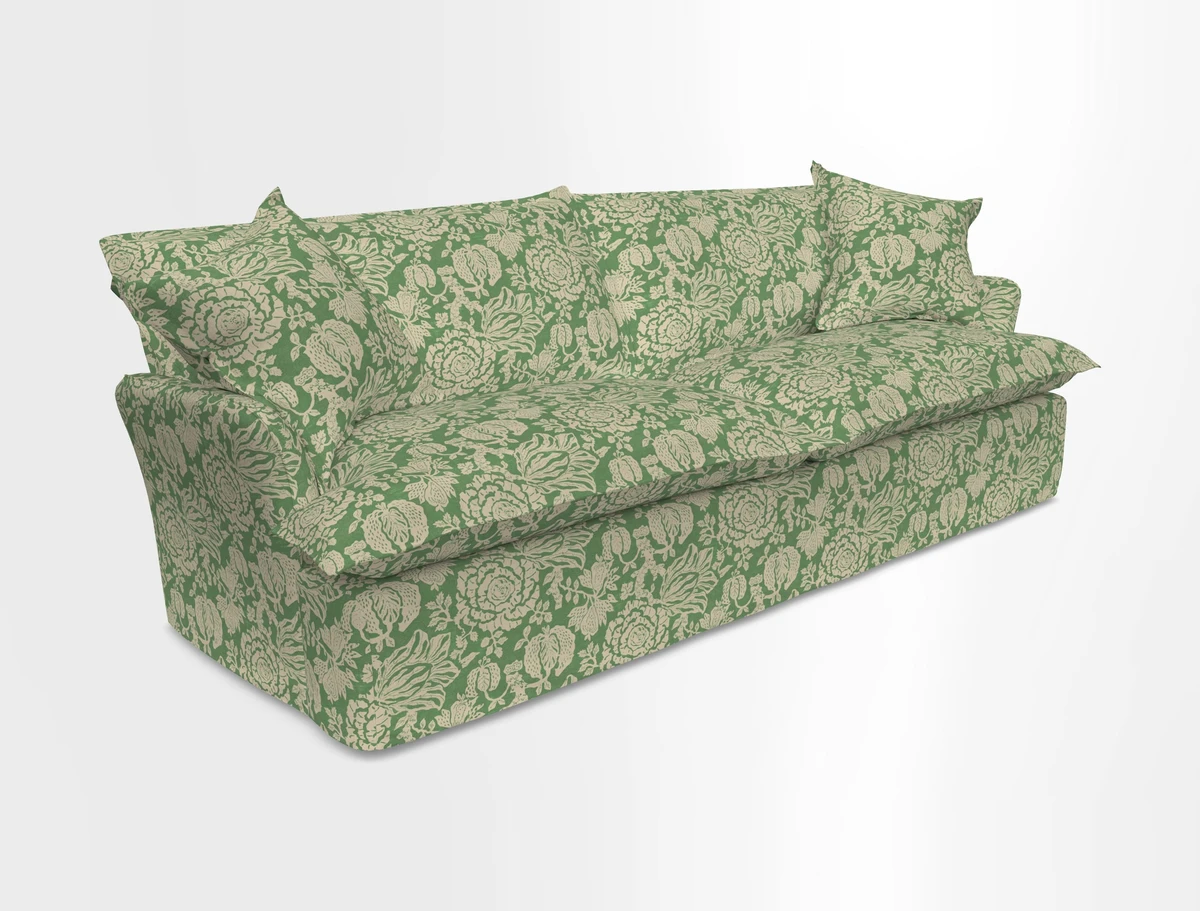 St Ives 4 seater sofa in Two Tone Plain Biscuit