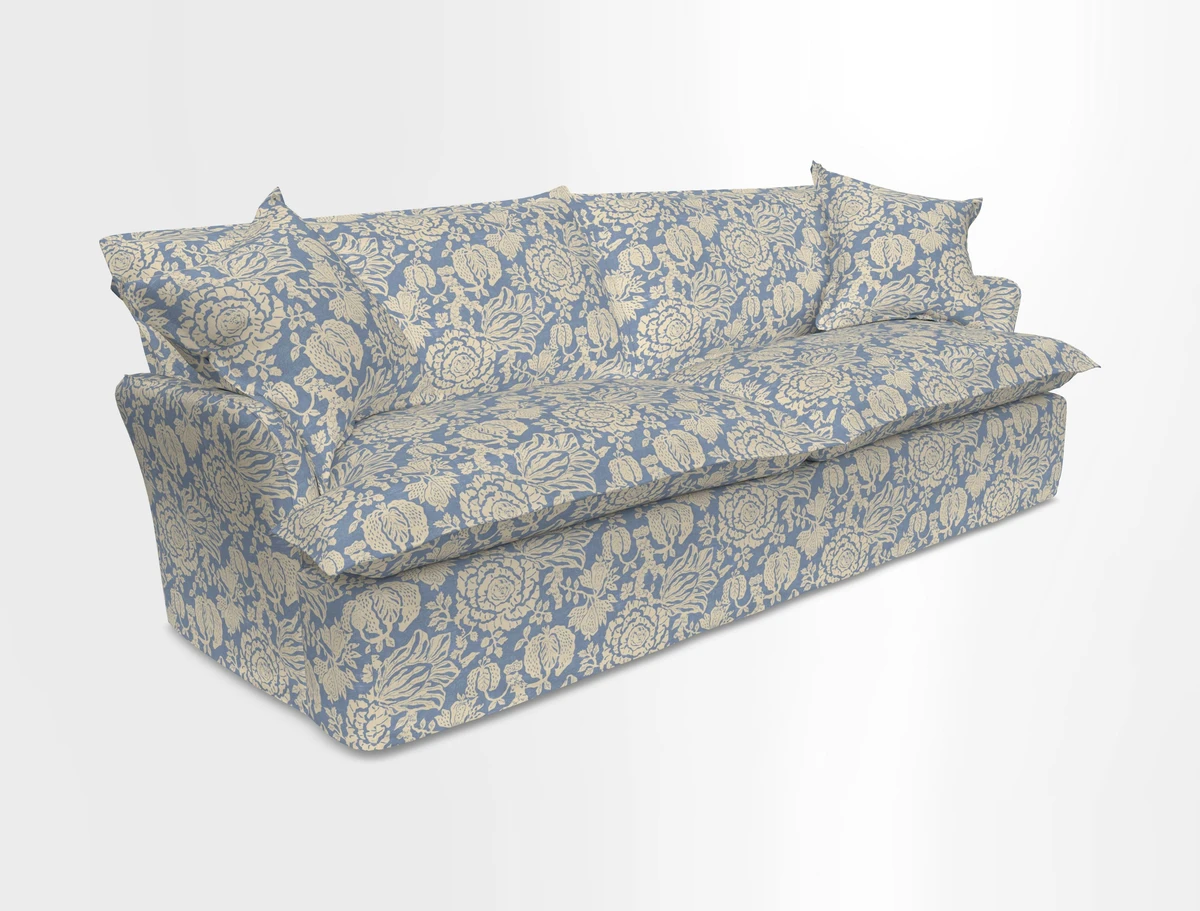 St Ives 4 seater sofa in Two Tone Plain Biscuit