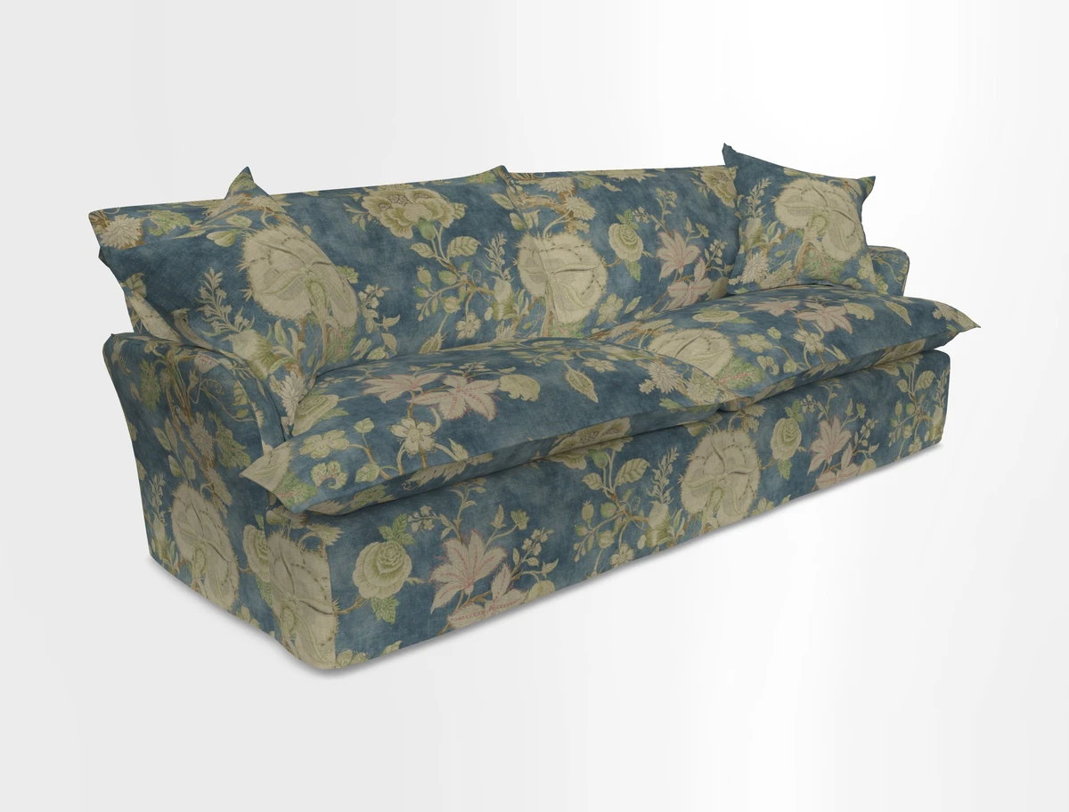 St Ives 4 seater sofa in Two Tone Plain Biscuit