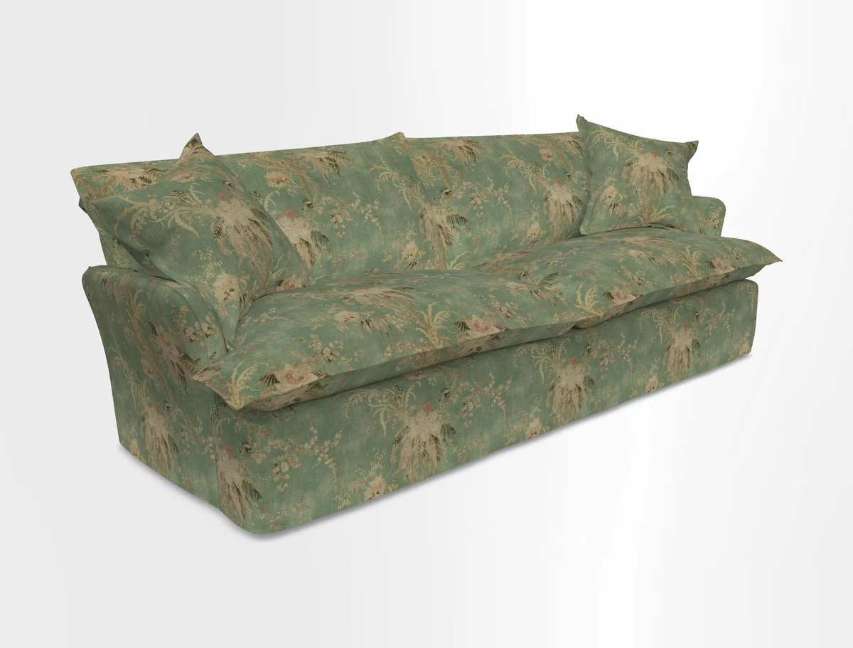 St Ives 4 seater sofa in Two Tone Plain Biscuit