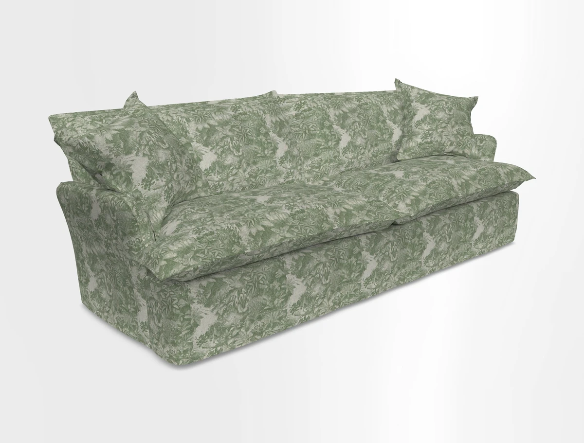 St Ives 4 seater sofa in Two Tone Plain Biscuit