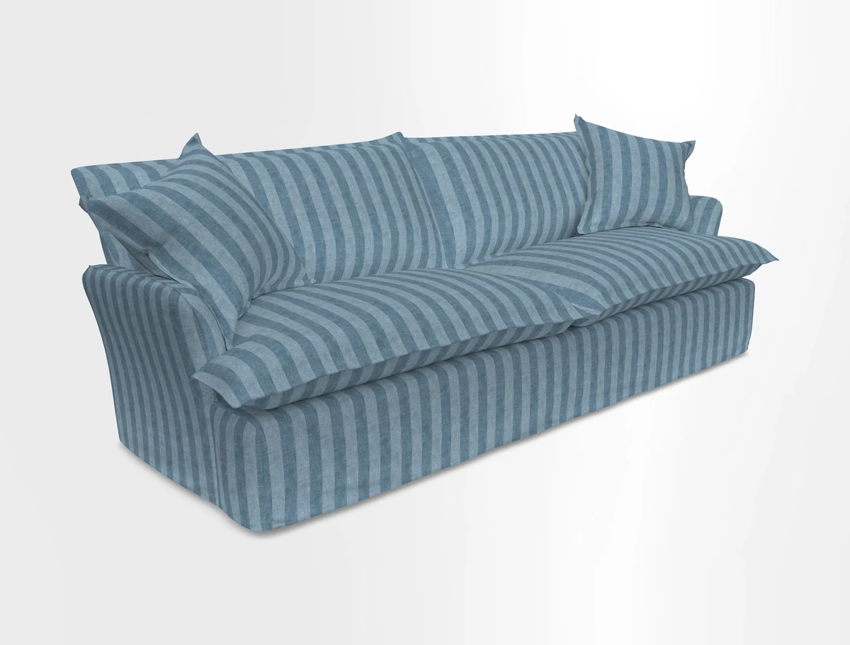St Ives 4 seater sofa in Two Tone Plain Biscuit