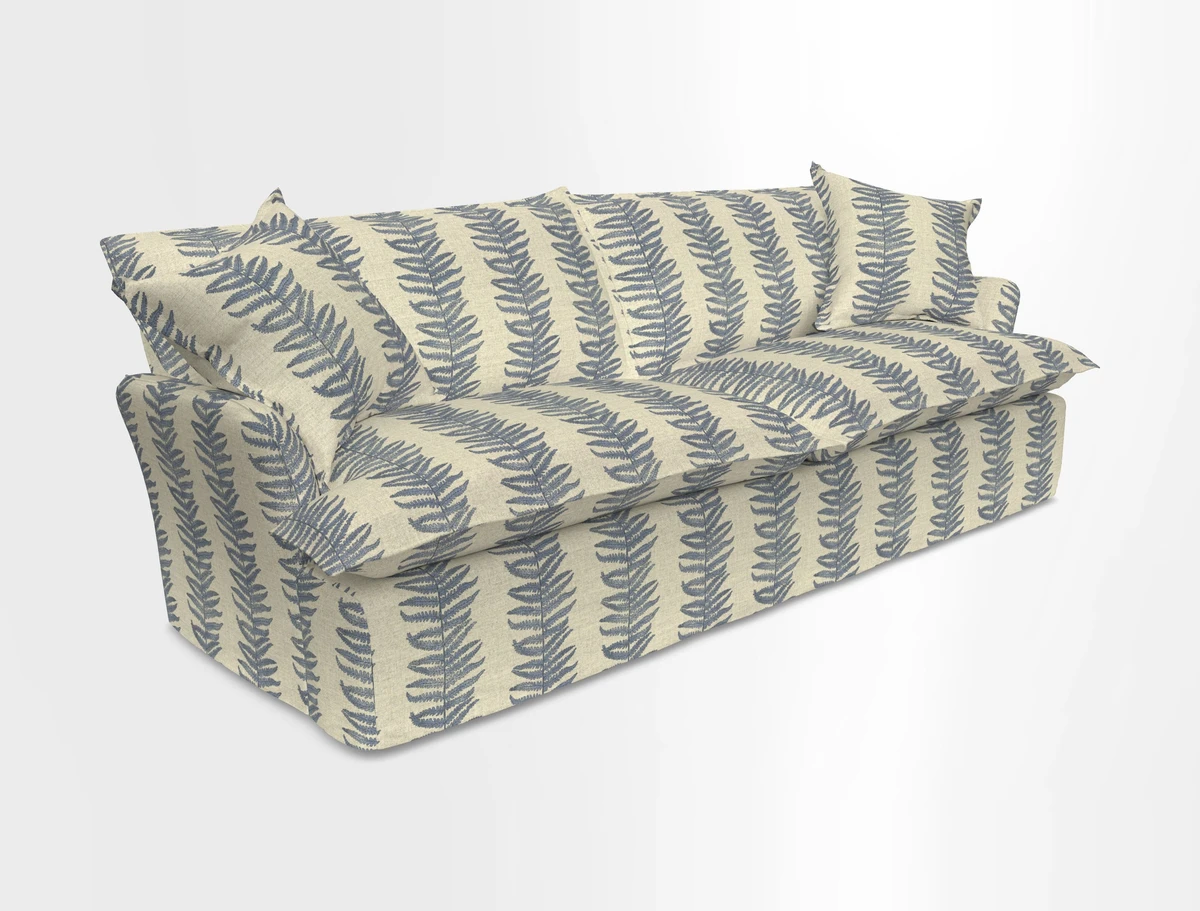 St Ives 4 seater sofa in Two Tone Plain Biscuit