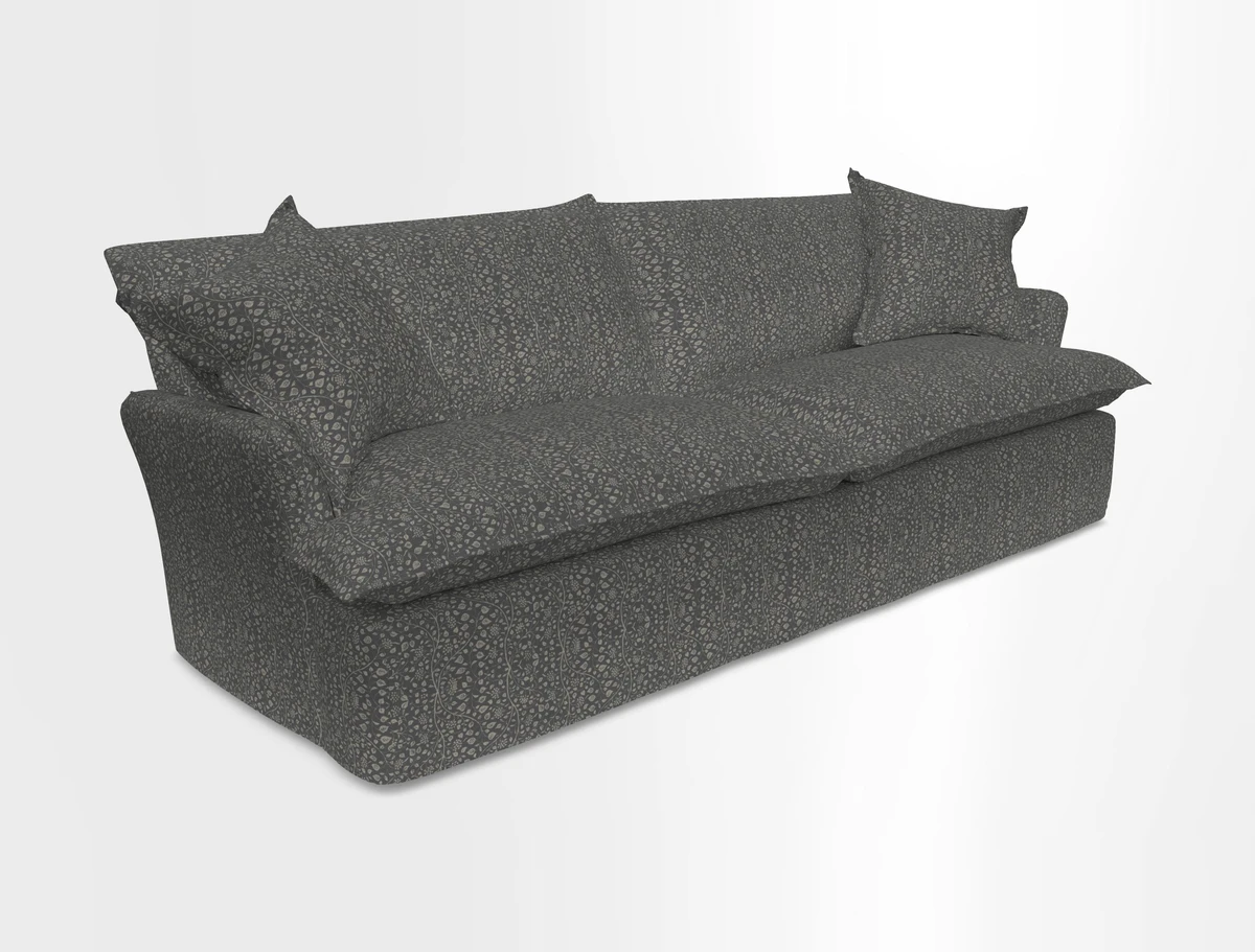 St Ives 4 seater sofa in Two Tone Plain Biscuit