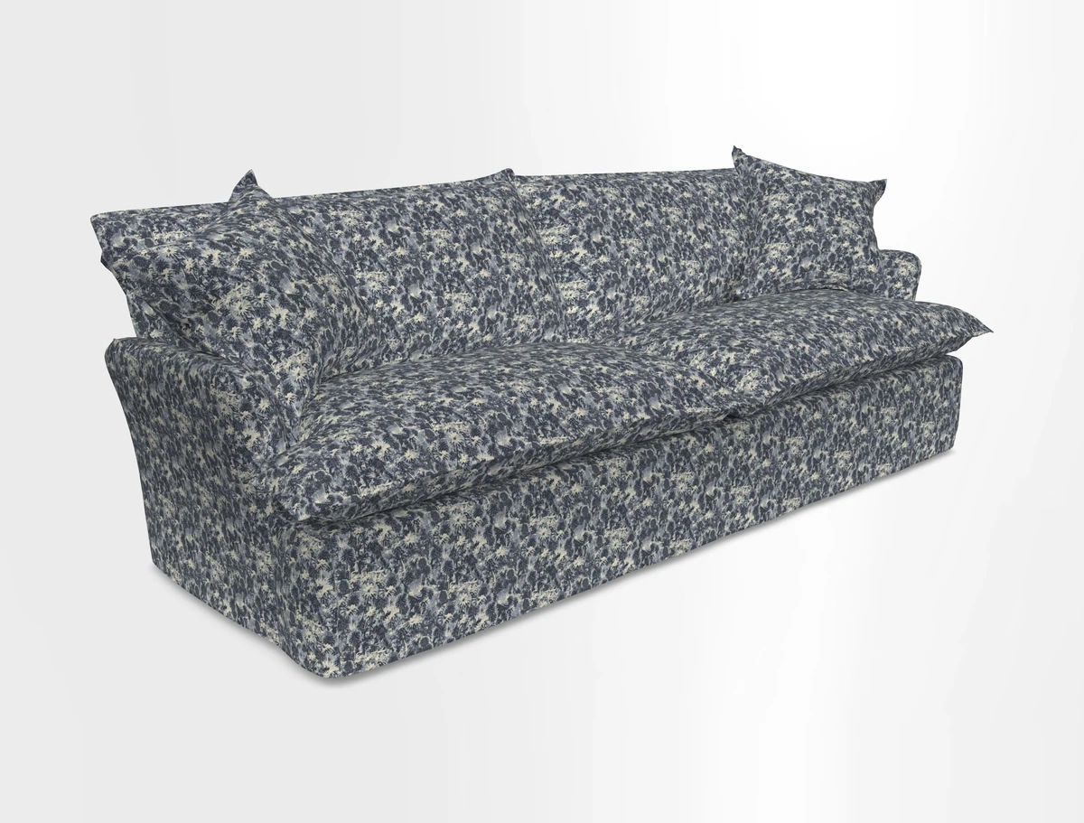 St Ives 4 seater sofa in Two Tone Plain Biscuit