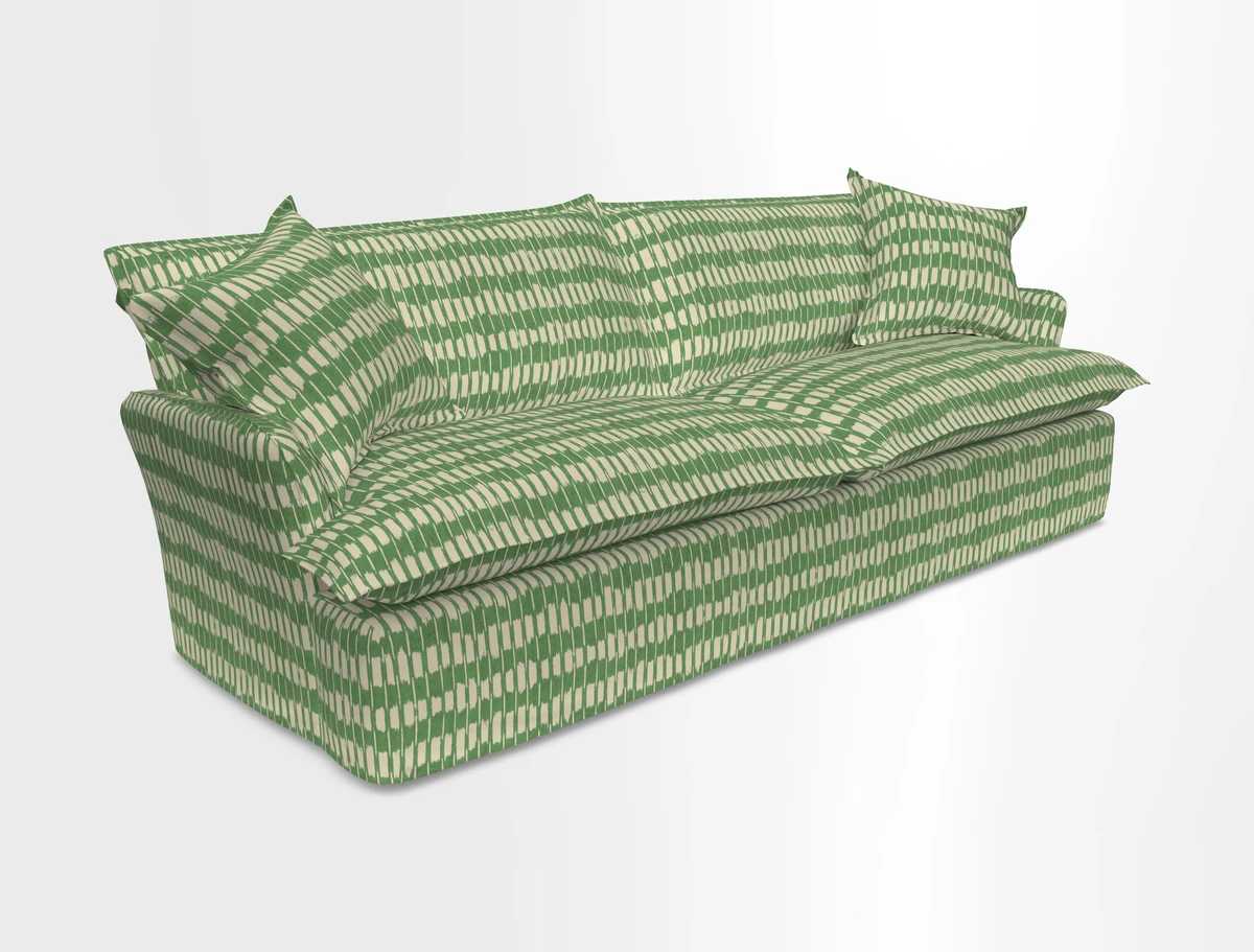 St Ives 4 seater sofa in Two Tone Plain Biscuit
