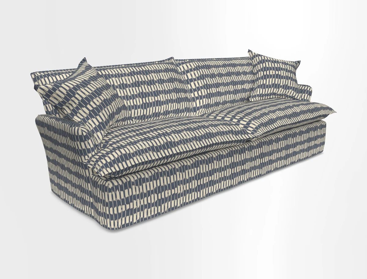 St Ives 4 seater sofa in Two Tone Plain Biscuit