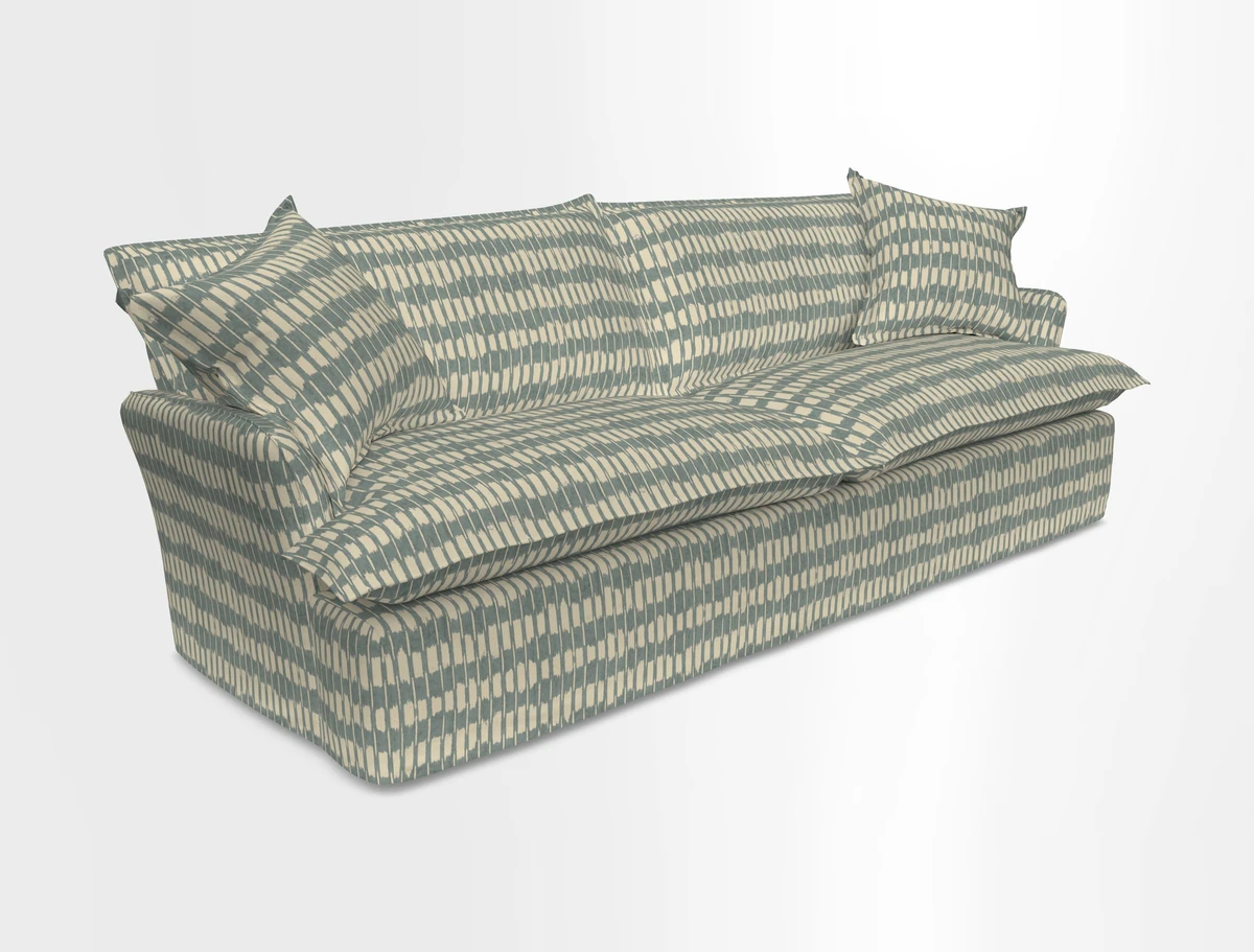 St Ives 4 seater sofa in Two Tone Plain Biscuit