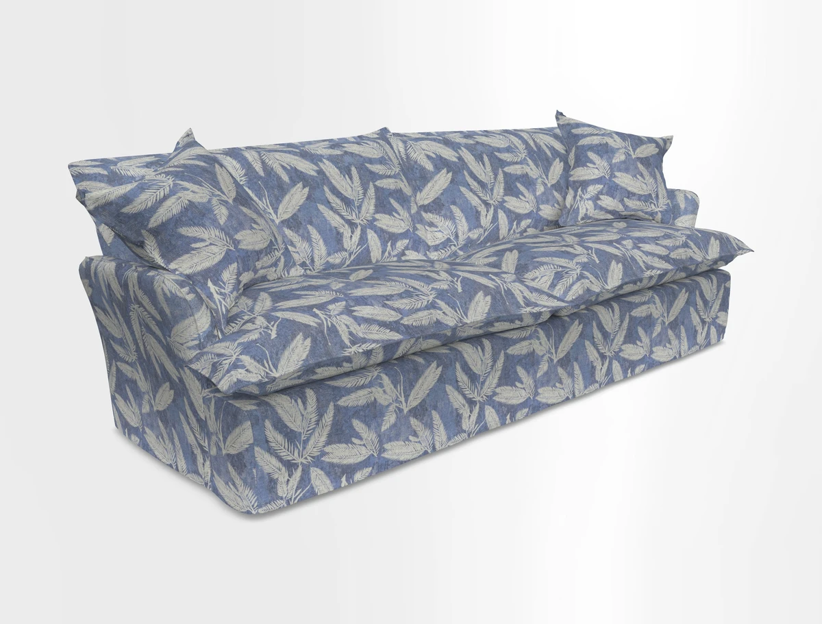 St Ives 4 seater sofa in Two Tone Plain Biscuit