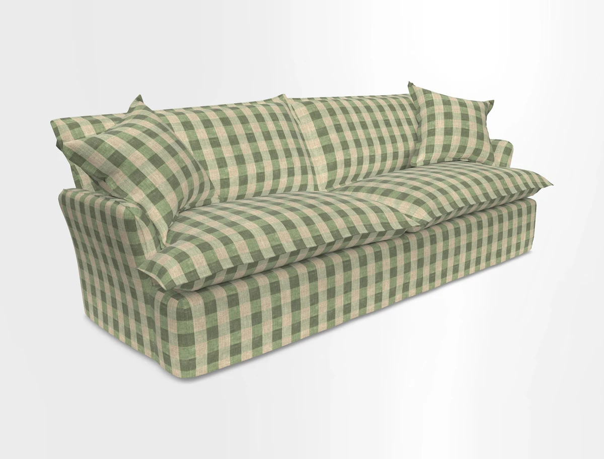 St Ives 4 seater sofa in Two Tone Plain Biscuit