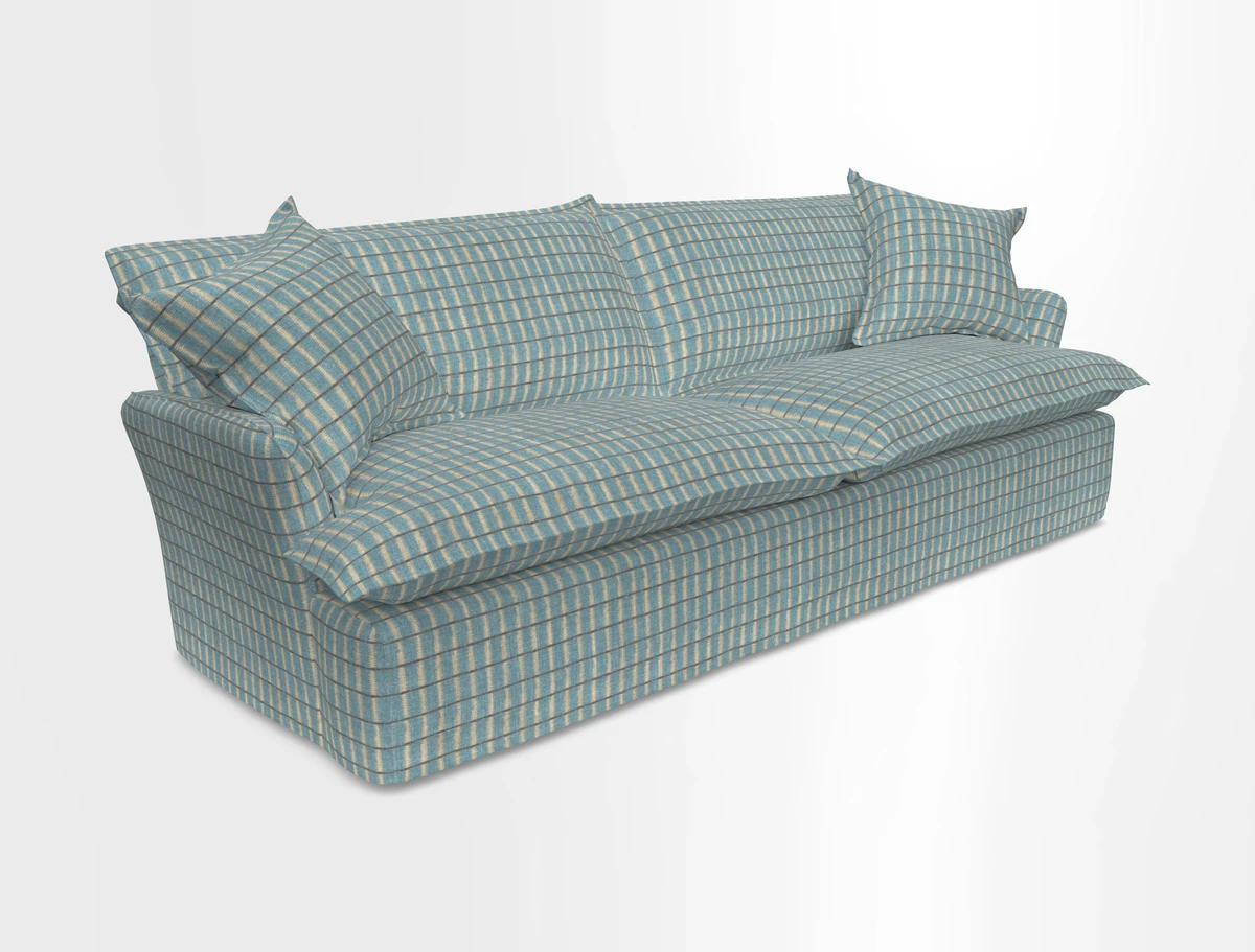 St Ives 4 seater sofa in Two Tone Plain Biscuit