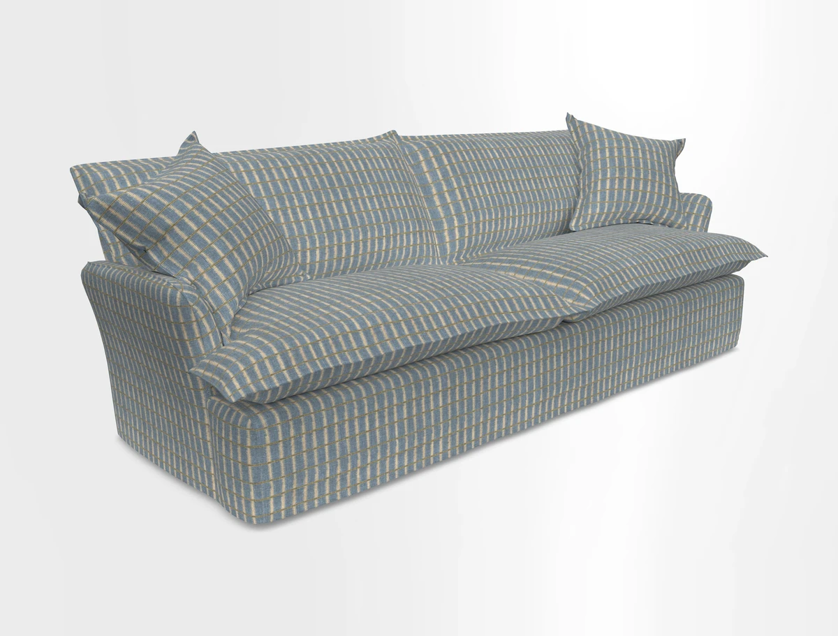St Ives 4 seater sofa in Two Tone Plain Biscuit