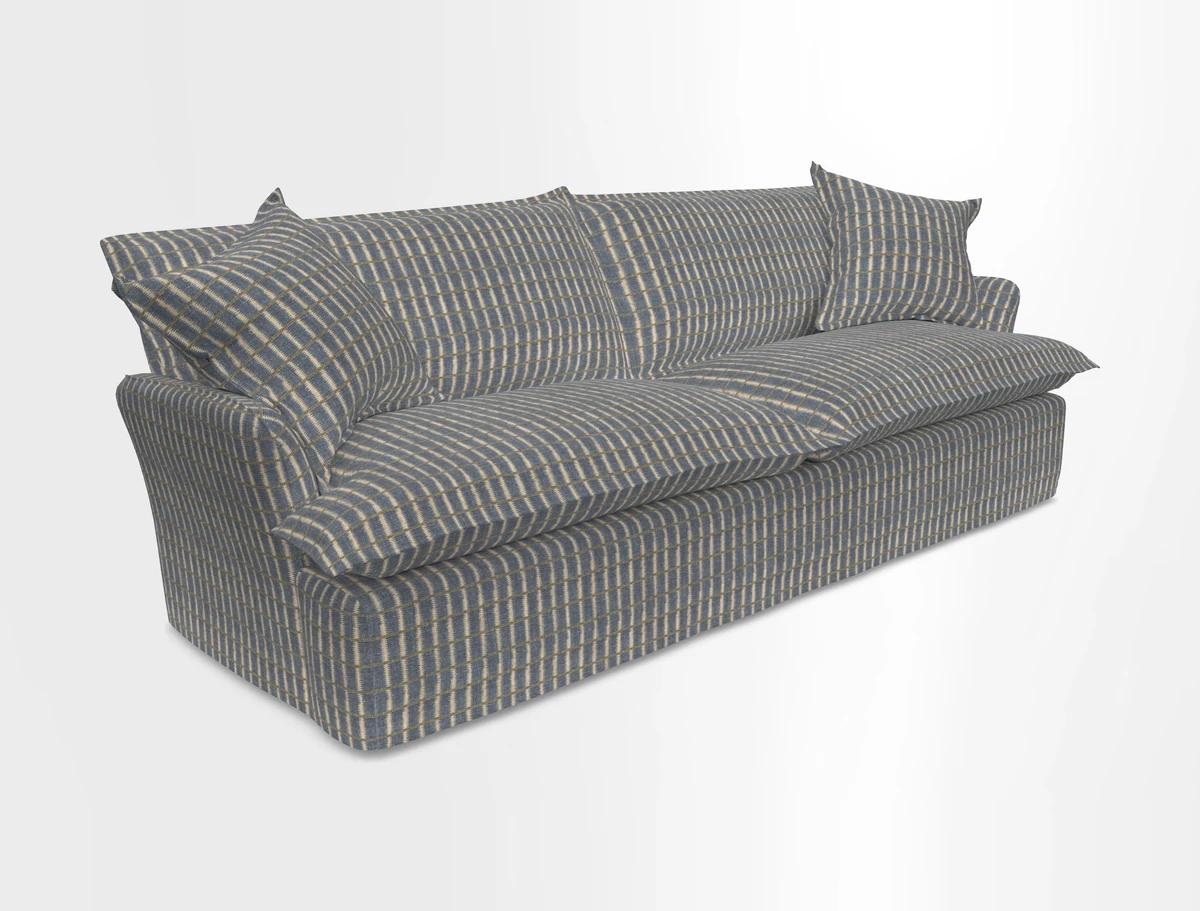 St Ives 4 seater sofa in Two Tone Plain Biscuit