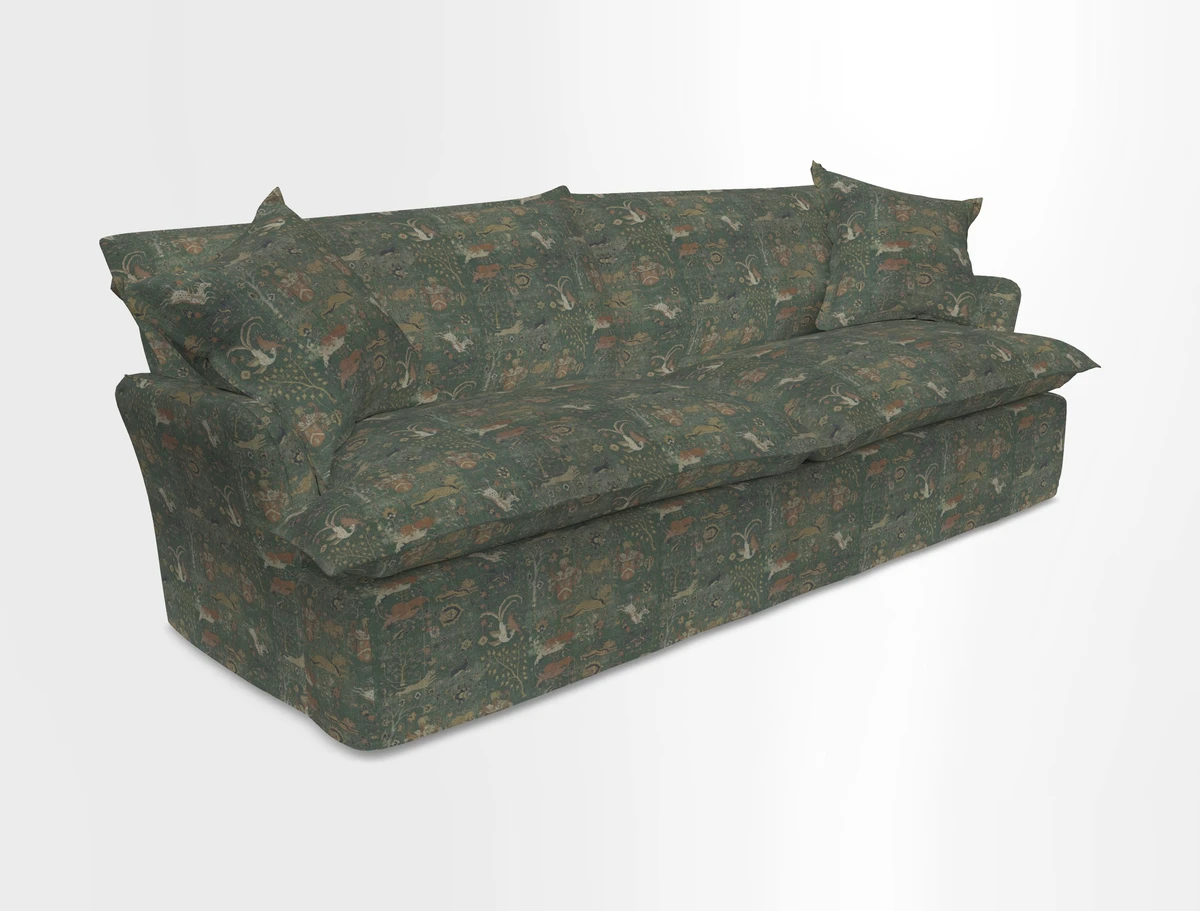 St Ives 4 seater sofa in Two Tone Plain Biscuit