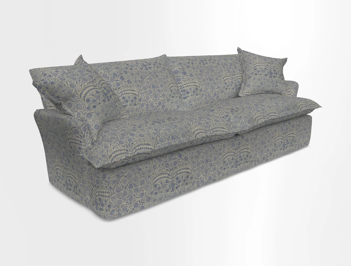 St Ives 4 seater sofa in Two Tone Plain Biscuit
