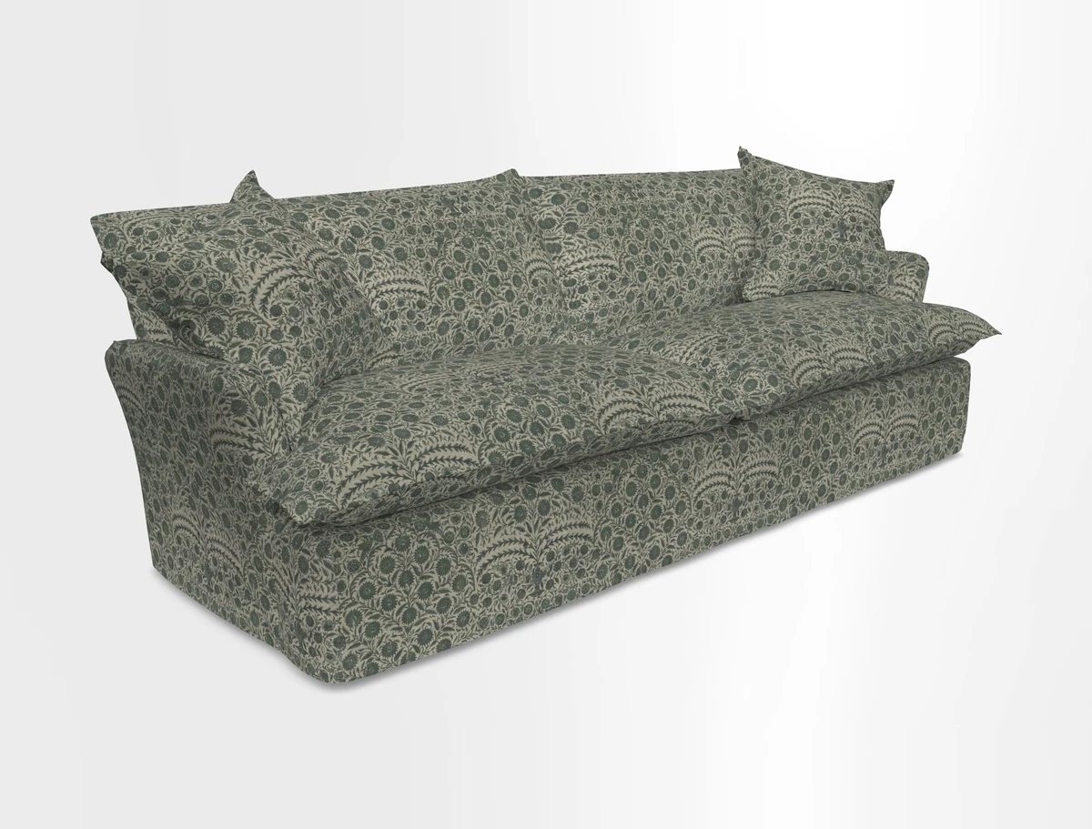St Ives 4 seater sofa in Two Tone Plain Biscuit