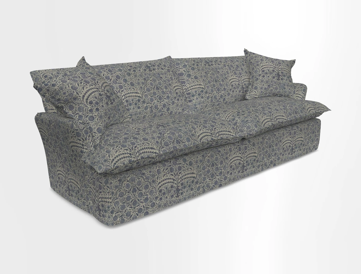 St Ives 4 seater sofa in Two Tone Plain Biscuit