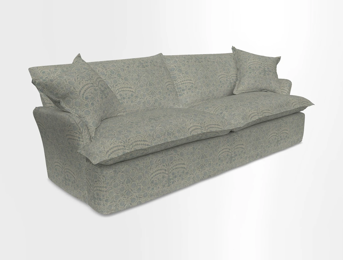 St Ives 4 seater sofa in Two Tone Plain Biscuit