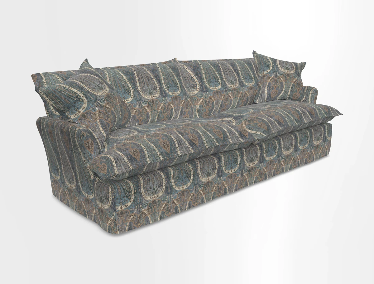 St Ives 4 seater sofa in Two Tone Plain Biscuit