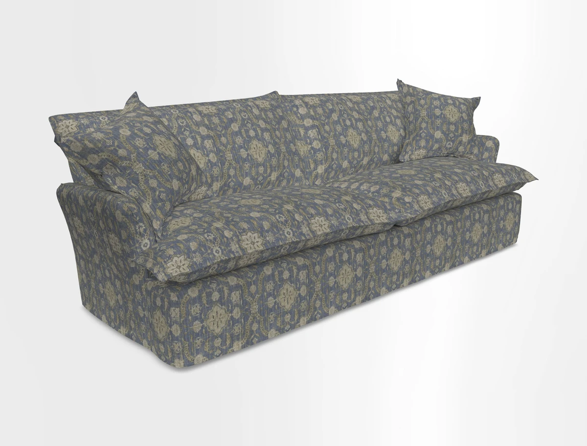St Ives 4 seater sofa in Two Tone Plain Biscuit