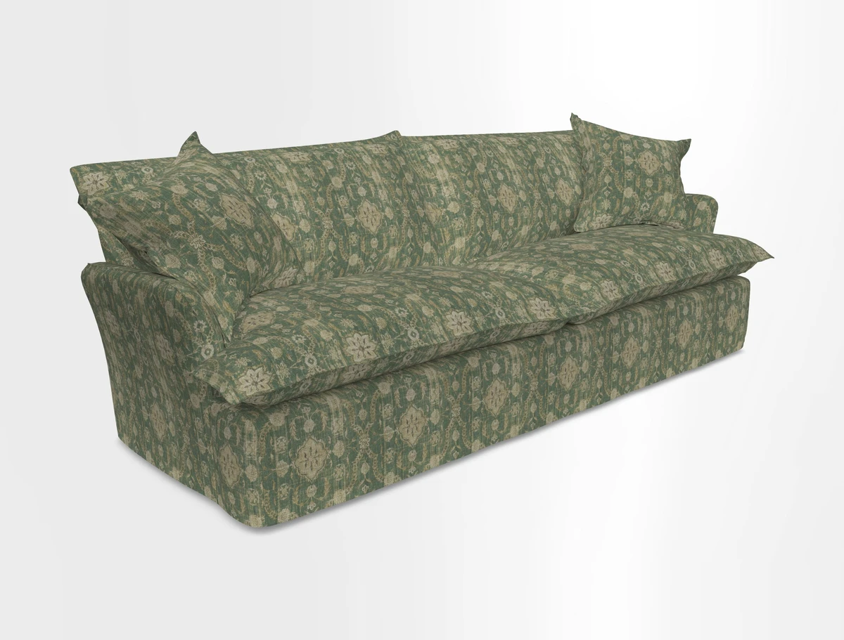 St Ives 4 seater sofa in Two Tone Plain Biscuit