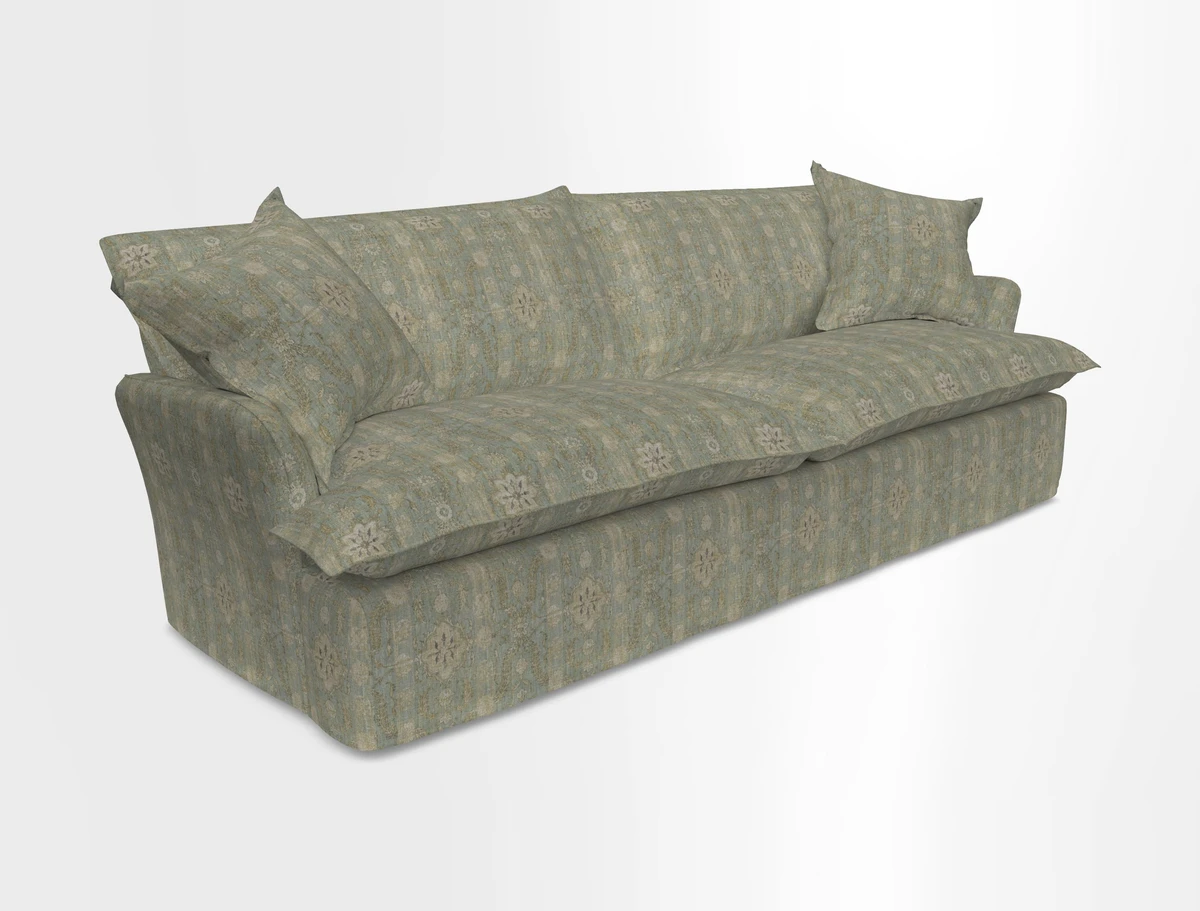 St Ives 4 seater sofa in Two Tone Plain Biscuit