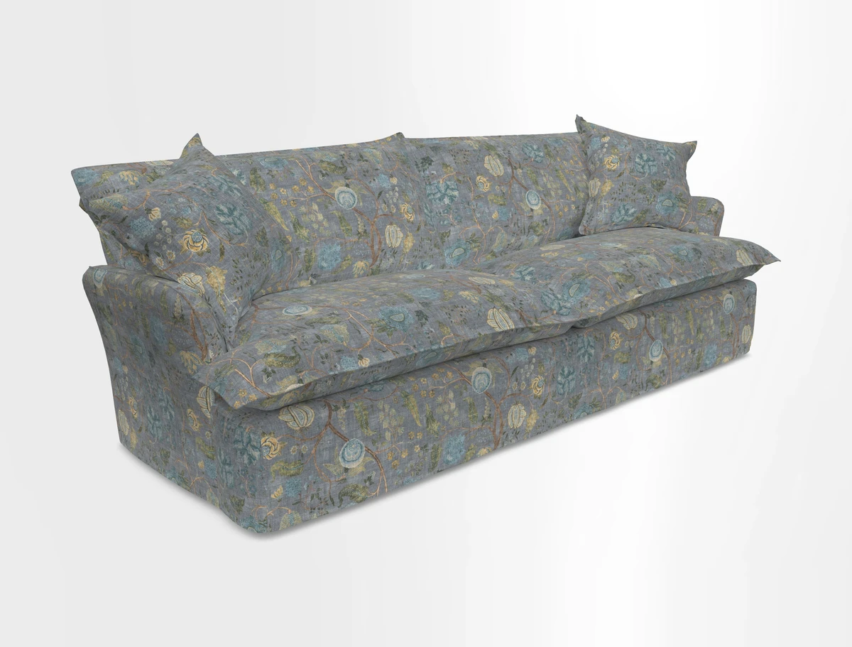 St Ives 4 seater sofa in Two Tone Plain Biscuit
