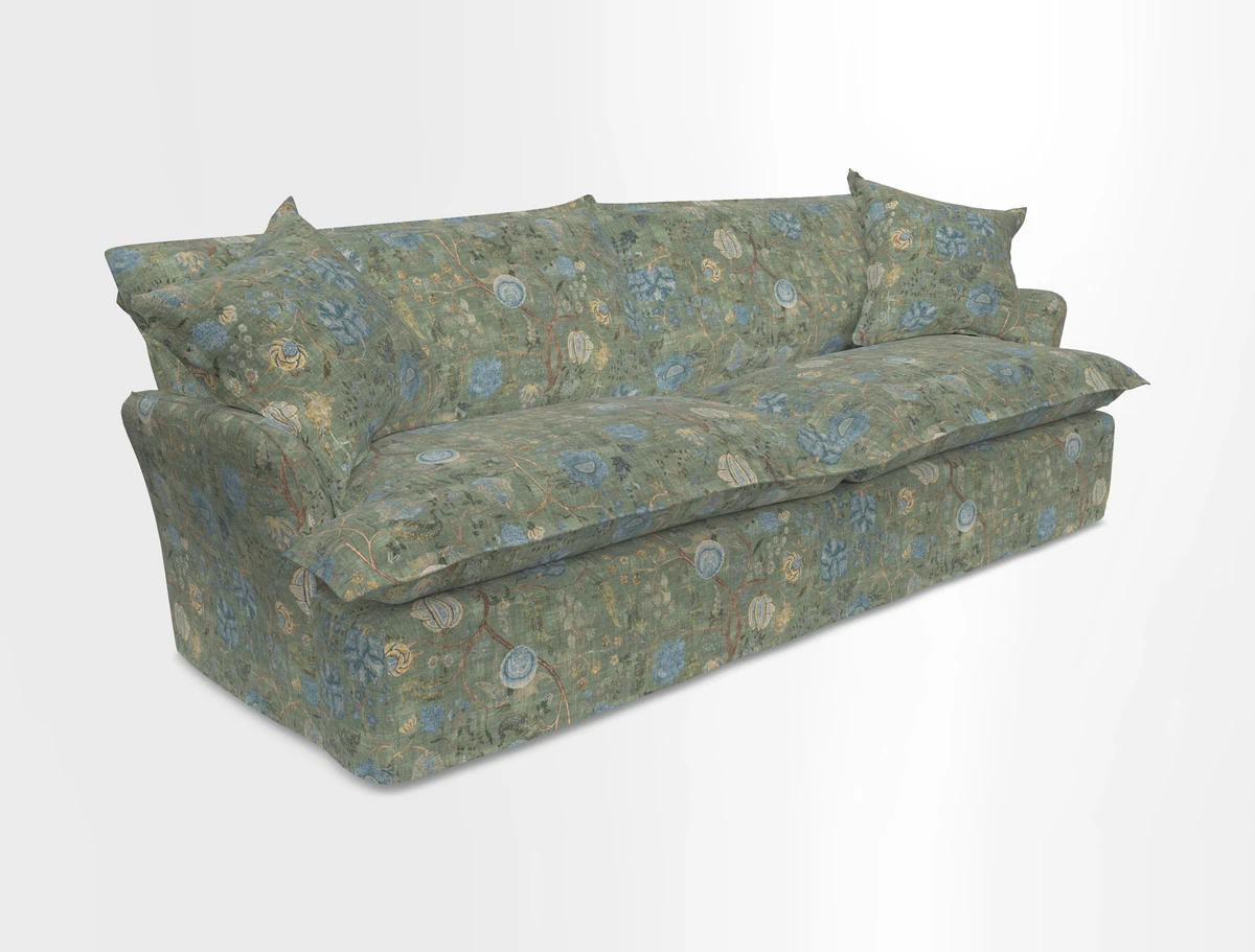 St Ives 4 seater sofa in Two Tone Plain Biscuit