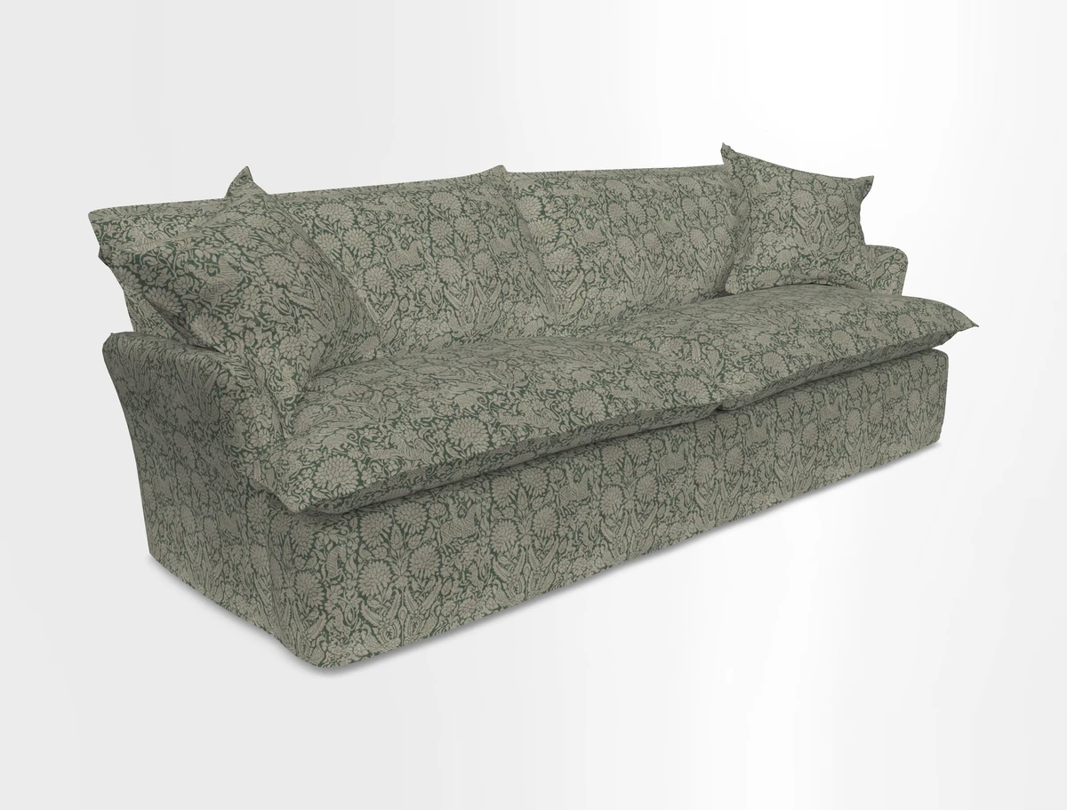 St Ives 4 seater sofa in Two Tone Plain Biscuit