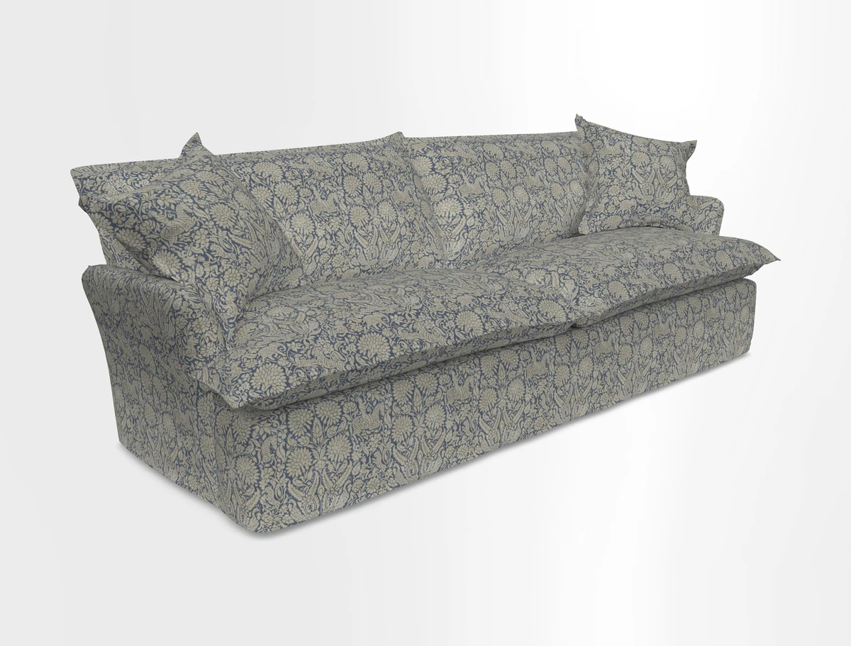 St Ives 4 seater sofa in Two Tone Plain Biscuit