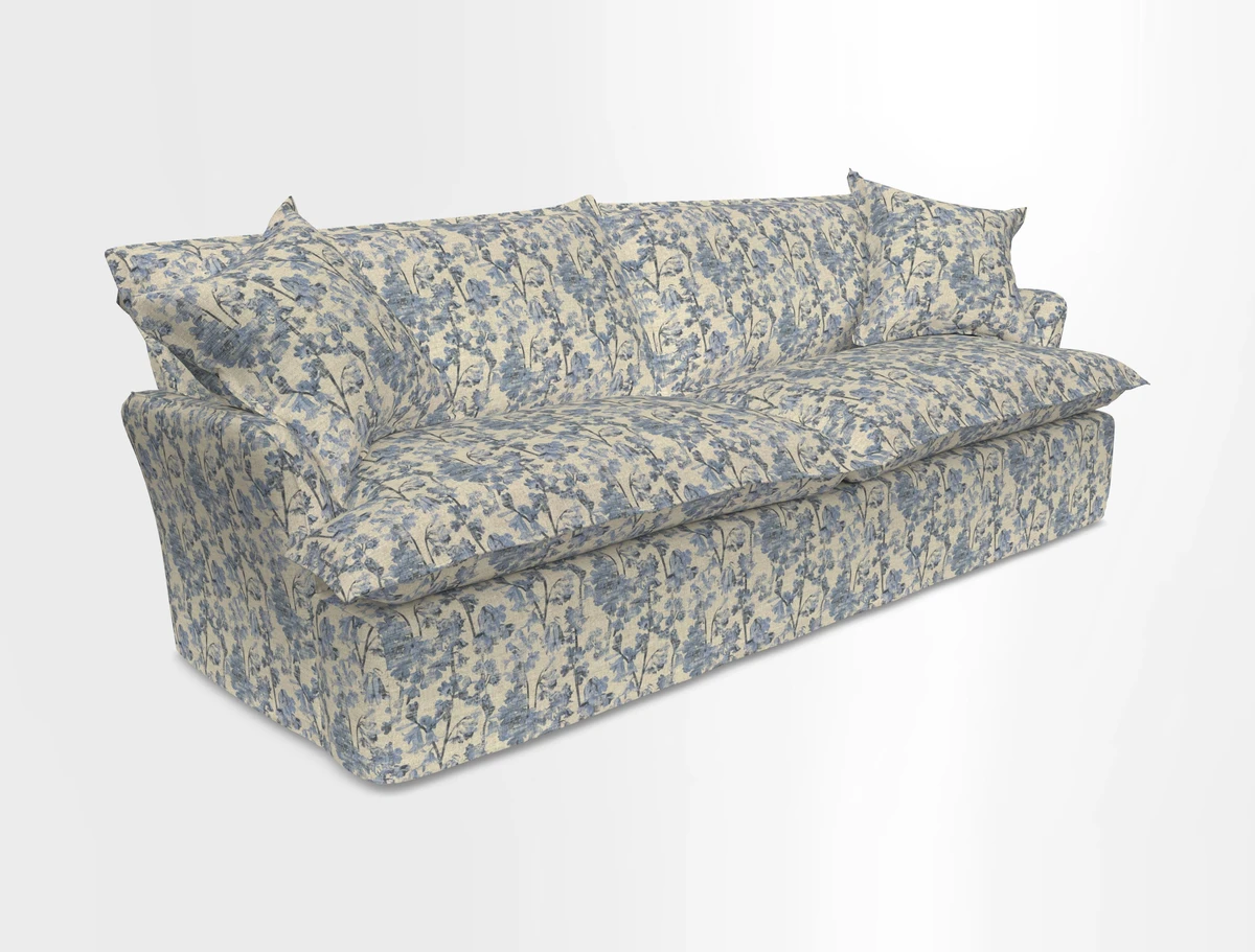 St Ives 4 seater sofa in Two Tone Plain Biscuit