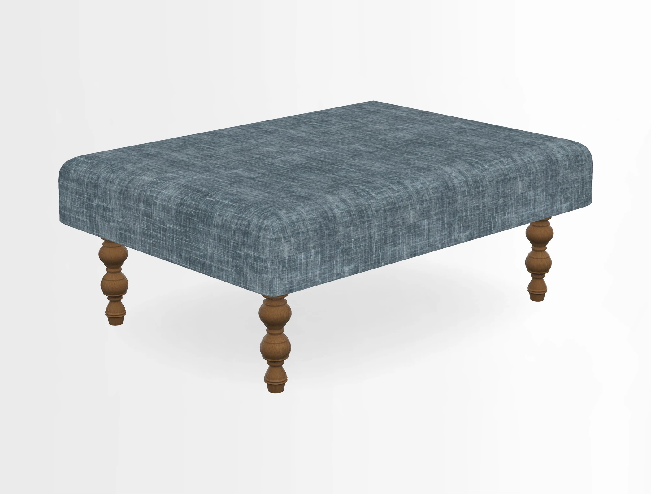 Porthallow Footstool in V&A Threads of India Sulawesi Splendour Indra Winter