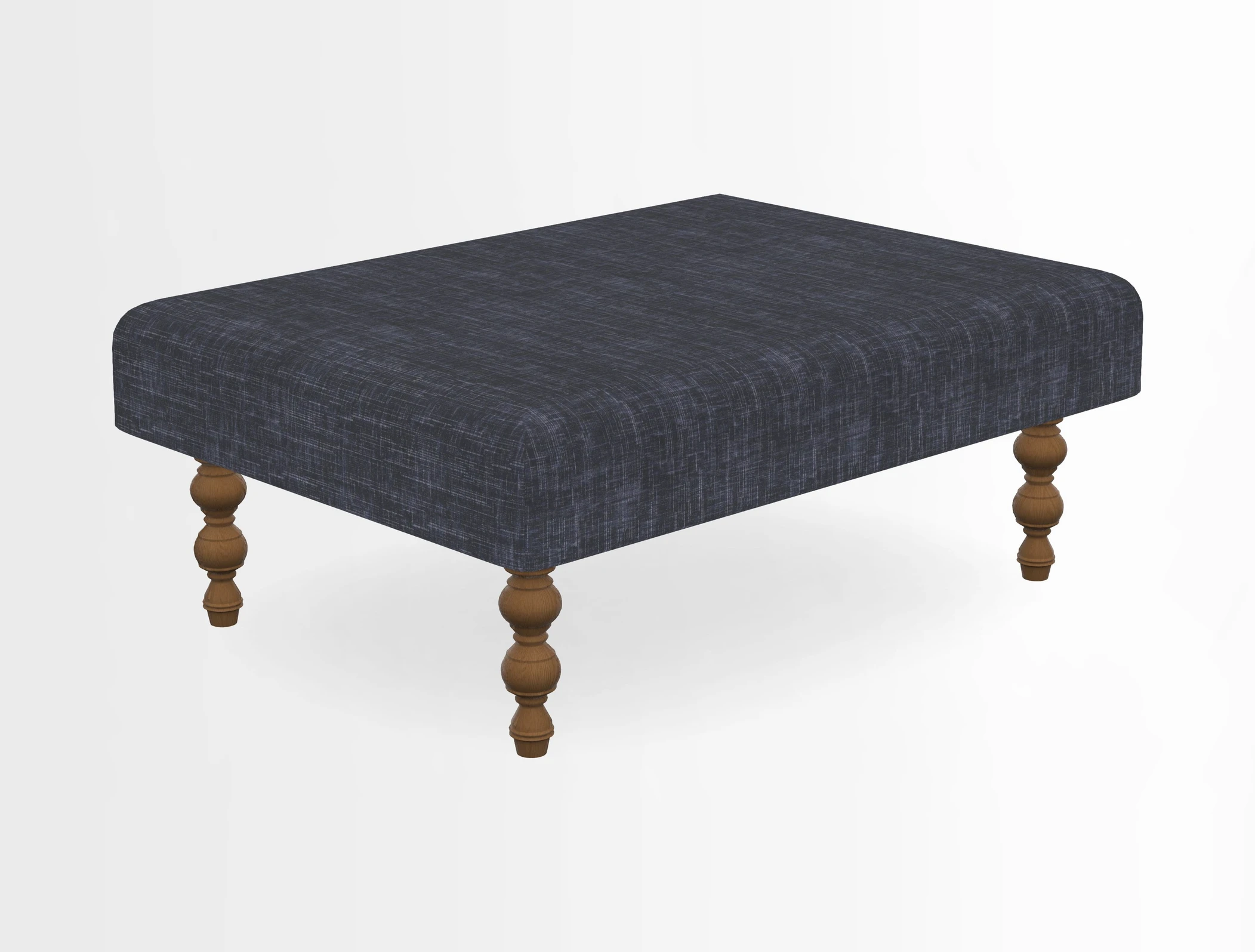 Porthallow Footstool in V&A Threads of India Sulawesi Splendour Indra Winter
