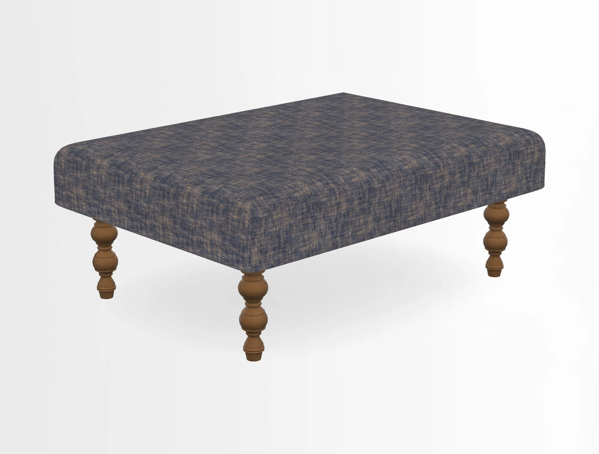 Porthallow Footstool in V&A Threads of India Sulawesi Splendour Indra Winter