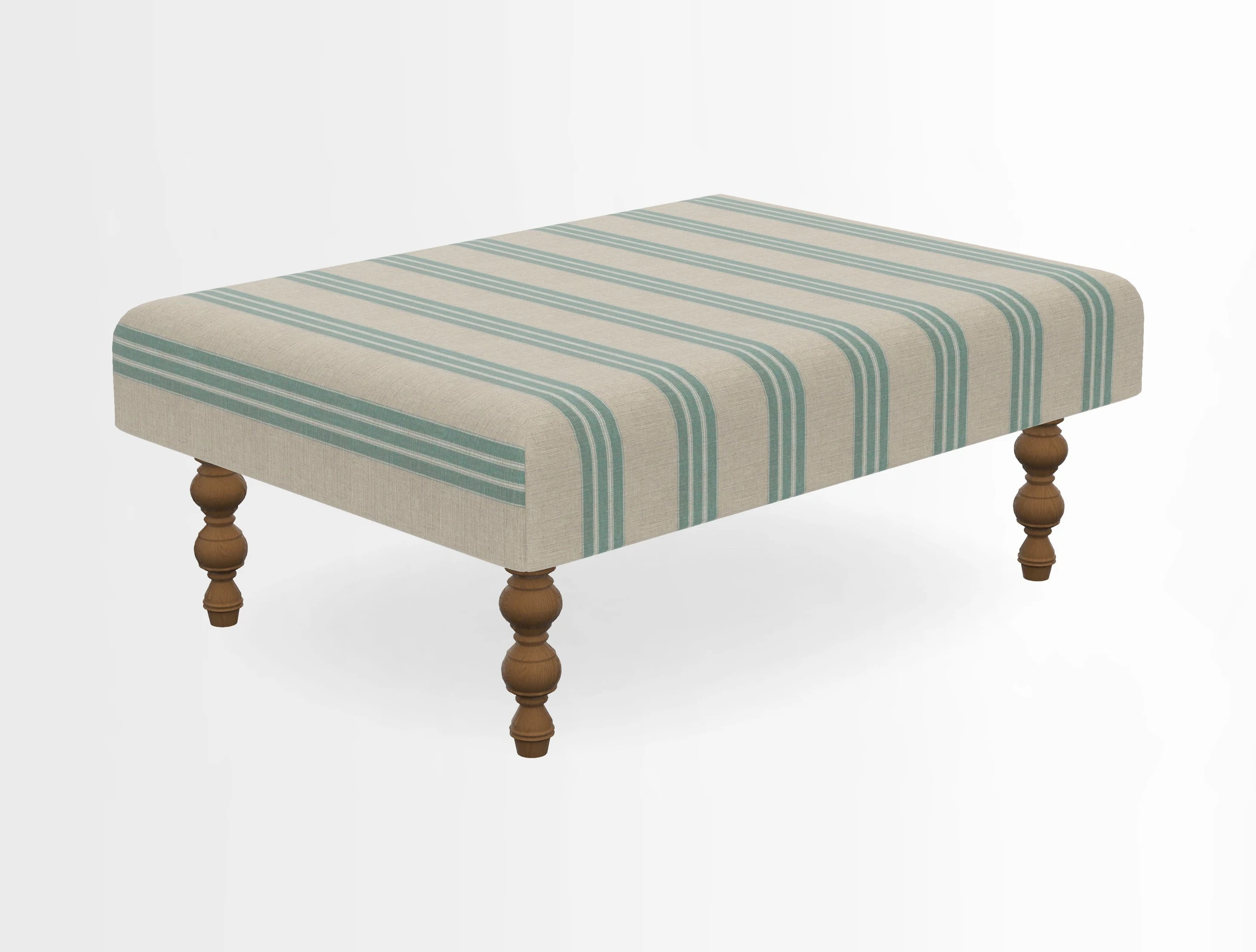 Porthallow Footstool in V&A Threads of India Sulawesi Splendour Indra Winter