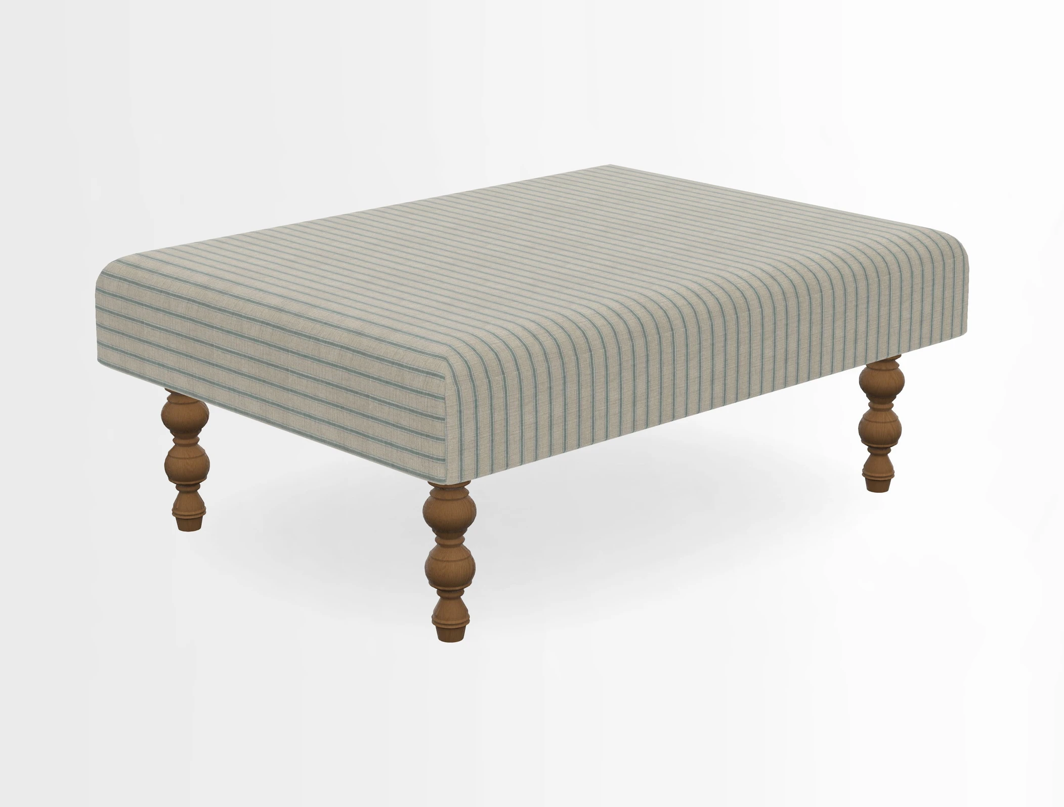Porthallow Footstool in V&A Threads of India Sulawesi Splendour Indra Winter