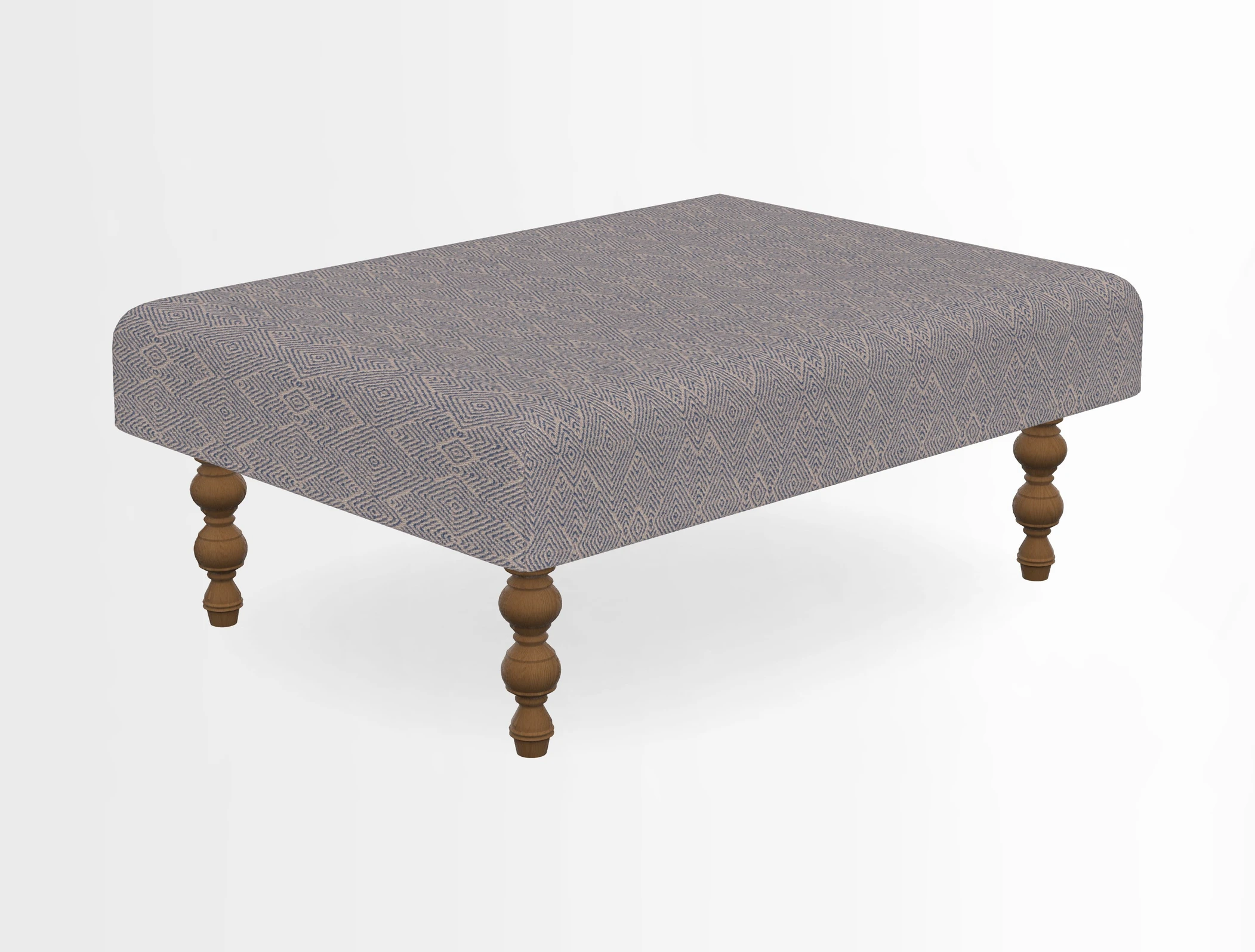 Porthallow Footstool in V&A Threads of India Sulawesi Splendour Indra Winter