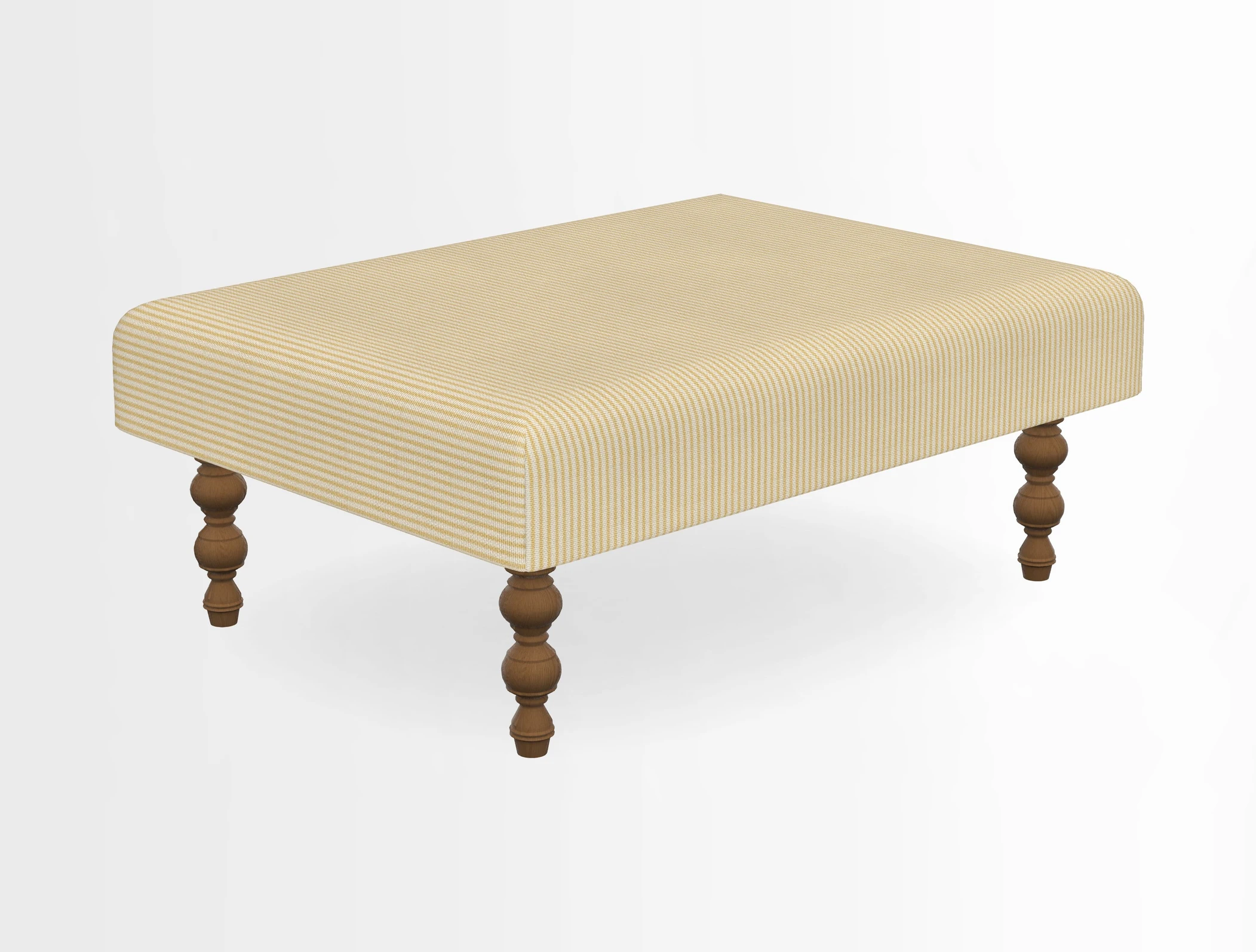Porthallow Footstool in V&A Threads of India Sulawesi Splendour Indra Winter