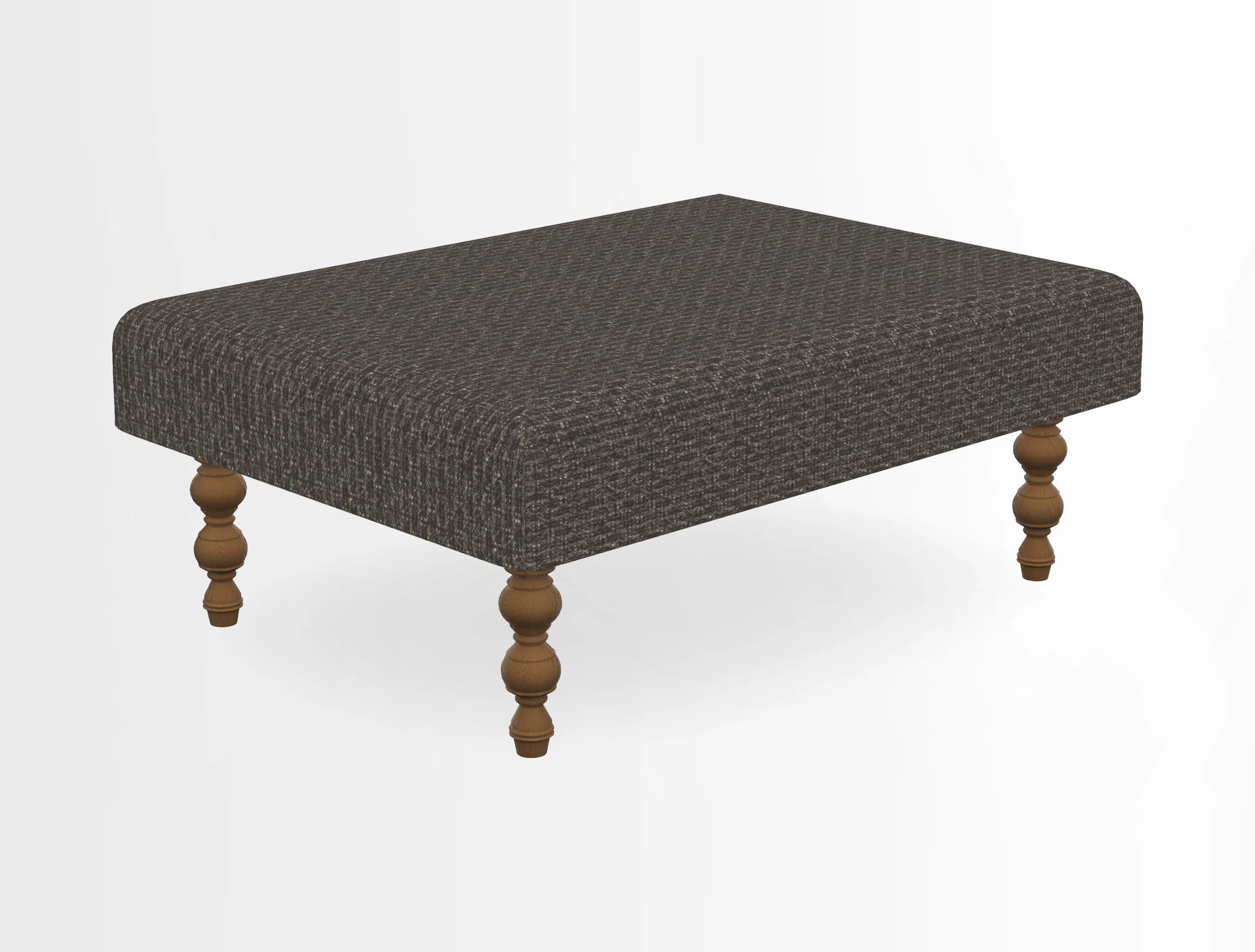 Porthallow Footstool in V&A Threads of India Sulawesi Splendour Indra Winter