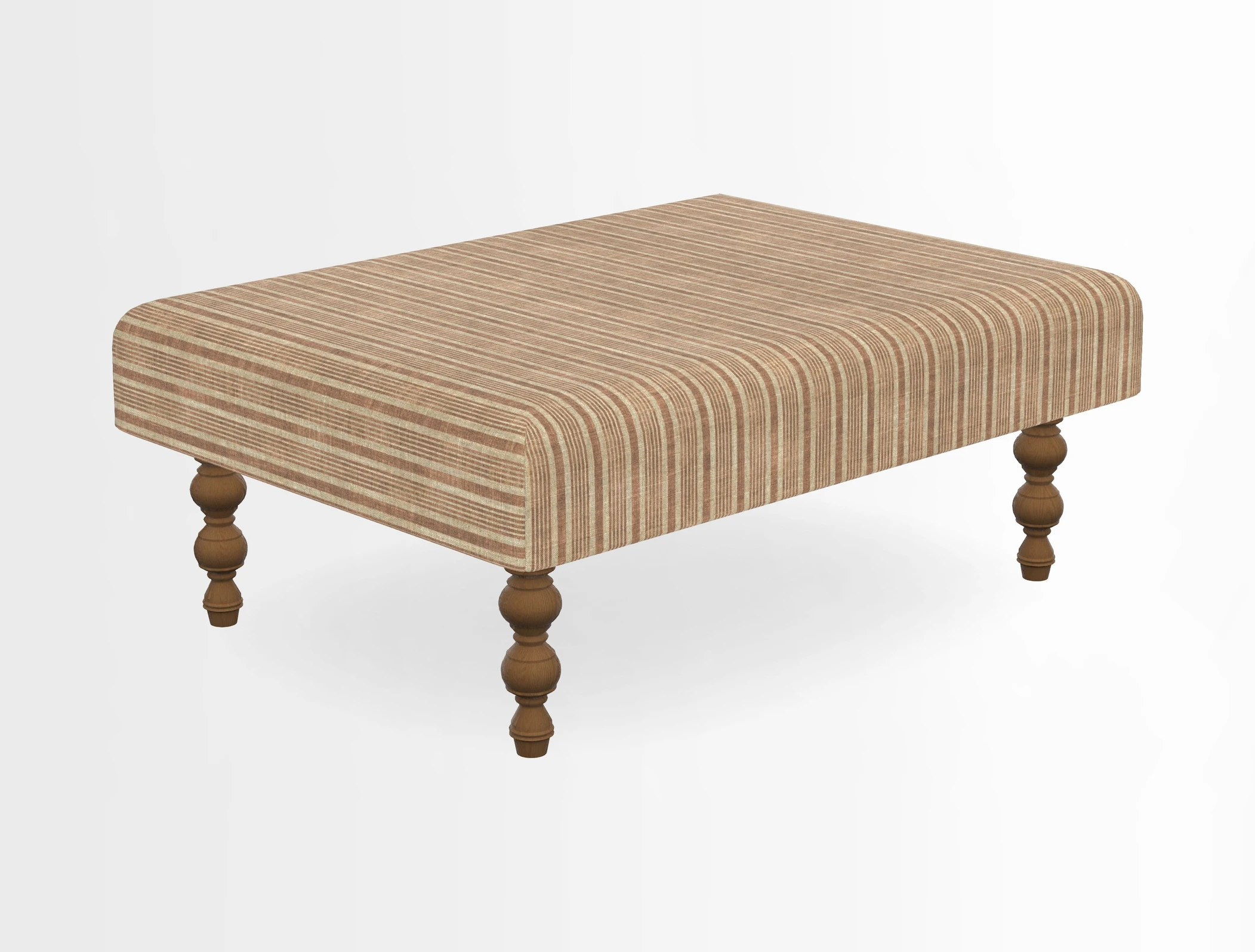 Porthallow Footstool in V&A Threads of India Sulawesi Splendour Indra Winter