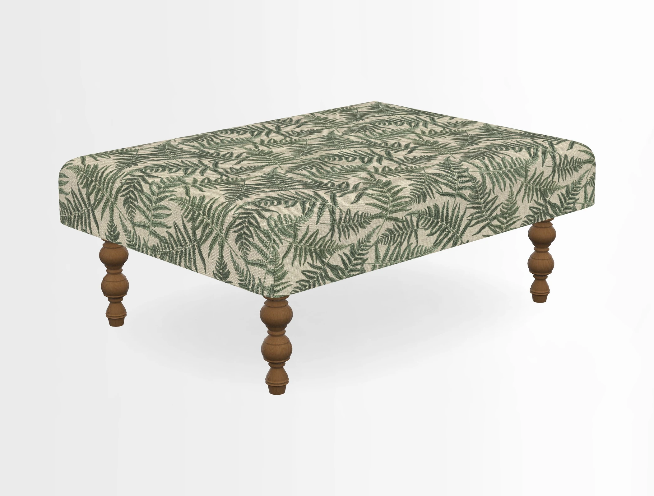 Porthallow Footstool in V&A Threads of India Sulawesi Splendour Indra Winter