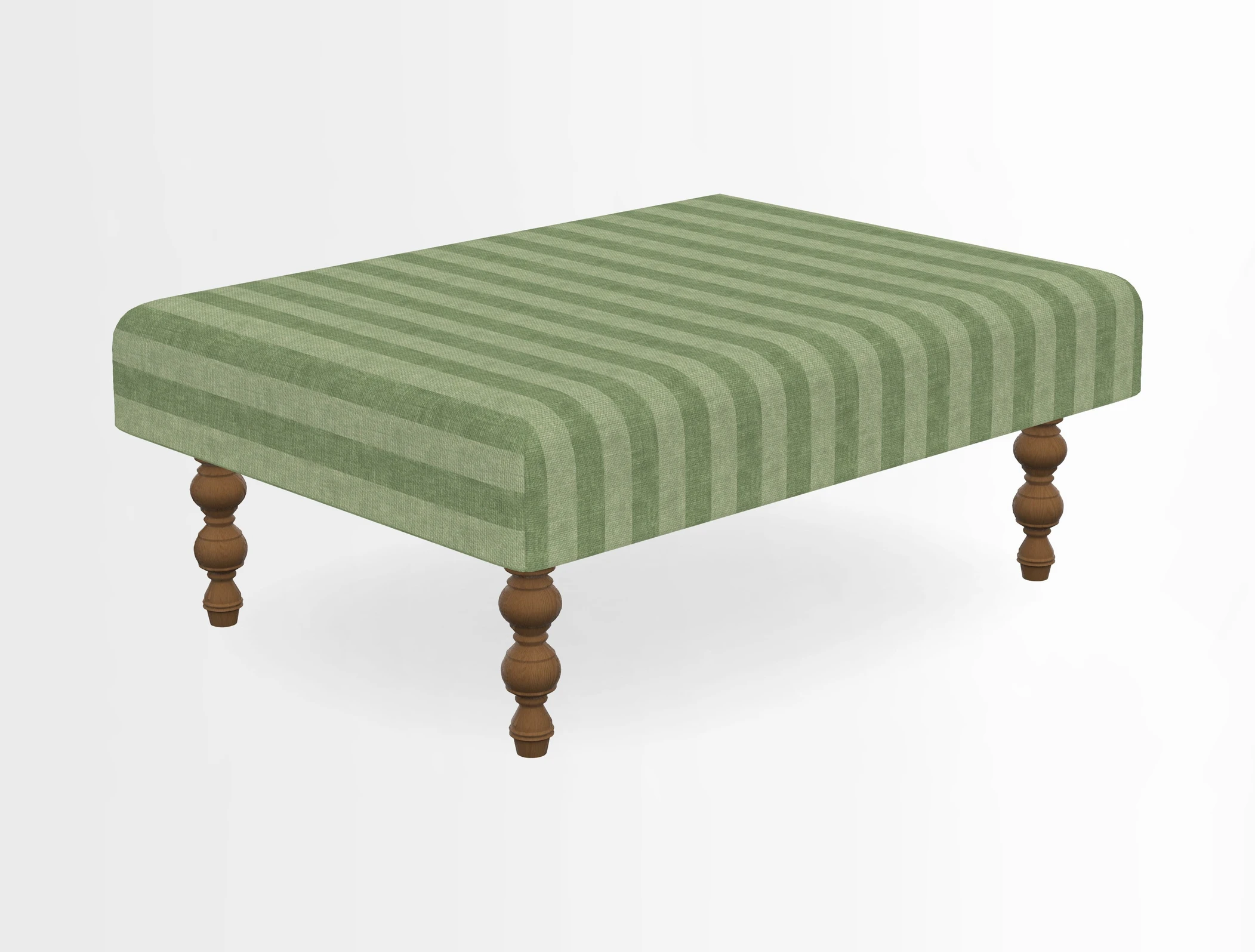 Porthallow Footstool in V&A Threads of India Sulawesi Splendour Indra Winter