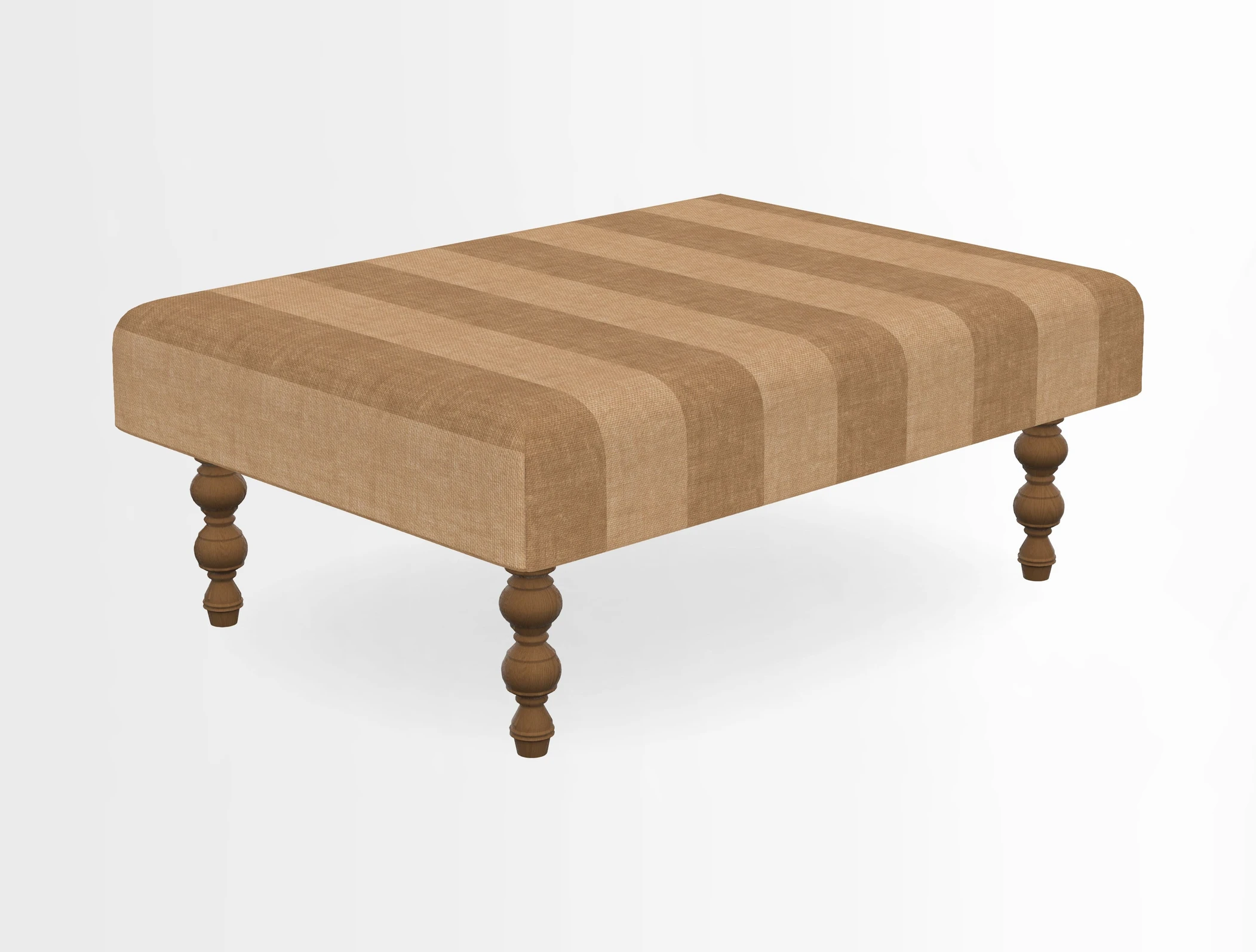 Porthallow Footstool in V&A Threads of India Sulawesi Splendour Indra Winter